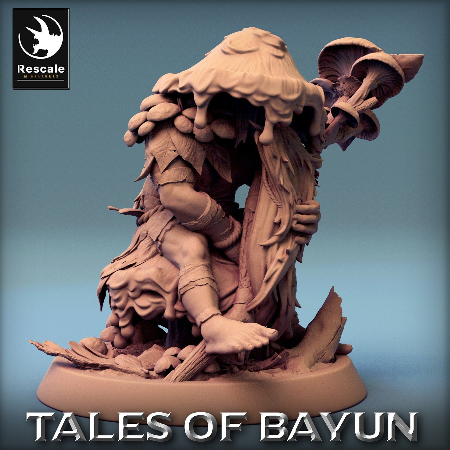 Bayun Druid Mushroom Hat Wait | Rescale Miniatures | Compatible with D&D/AoS | Fantasy | Tabletop RPG