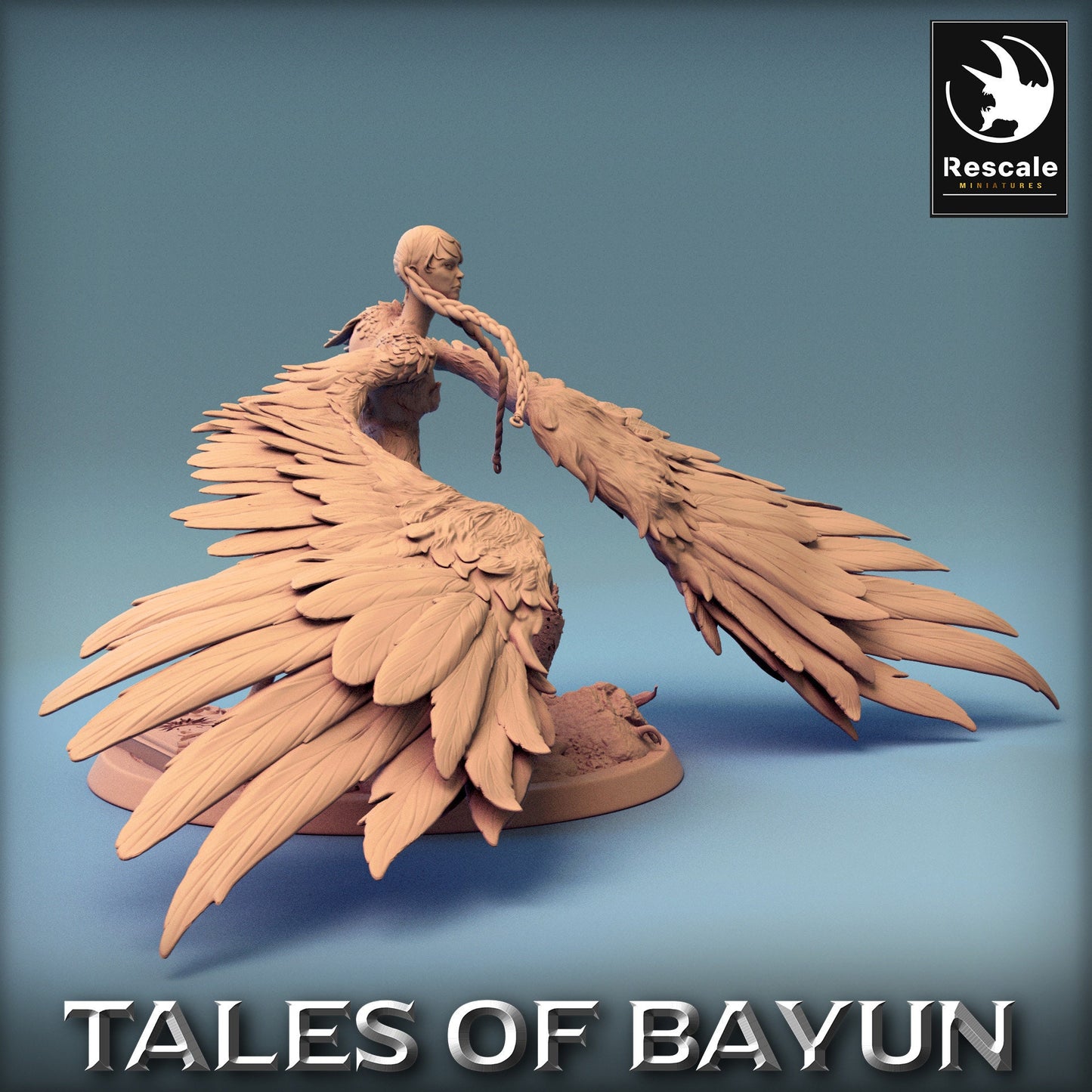 Bayun Harpie Parry Alt | Rescale Miniatures | Compatible with D&D/AoS | Fantasy | Tabletop RPG