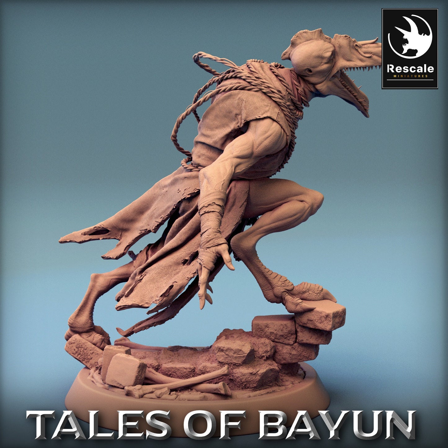 Bayun Kikimora Goule Run No Hood | Rescale Miniatures | Compatible with D&D/AoS | Fantasy | Tabletop RPG