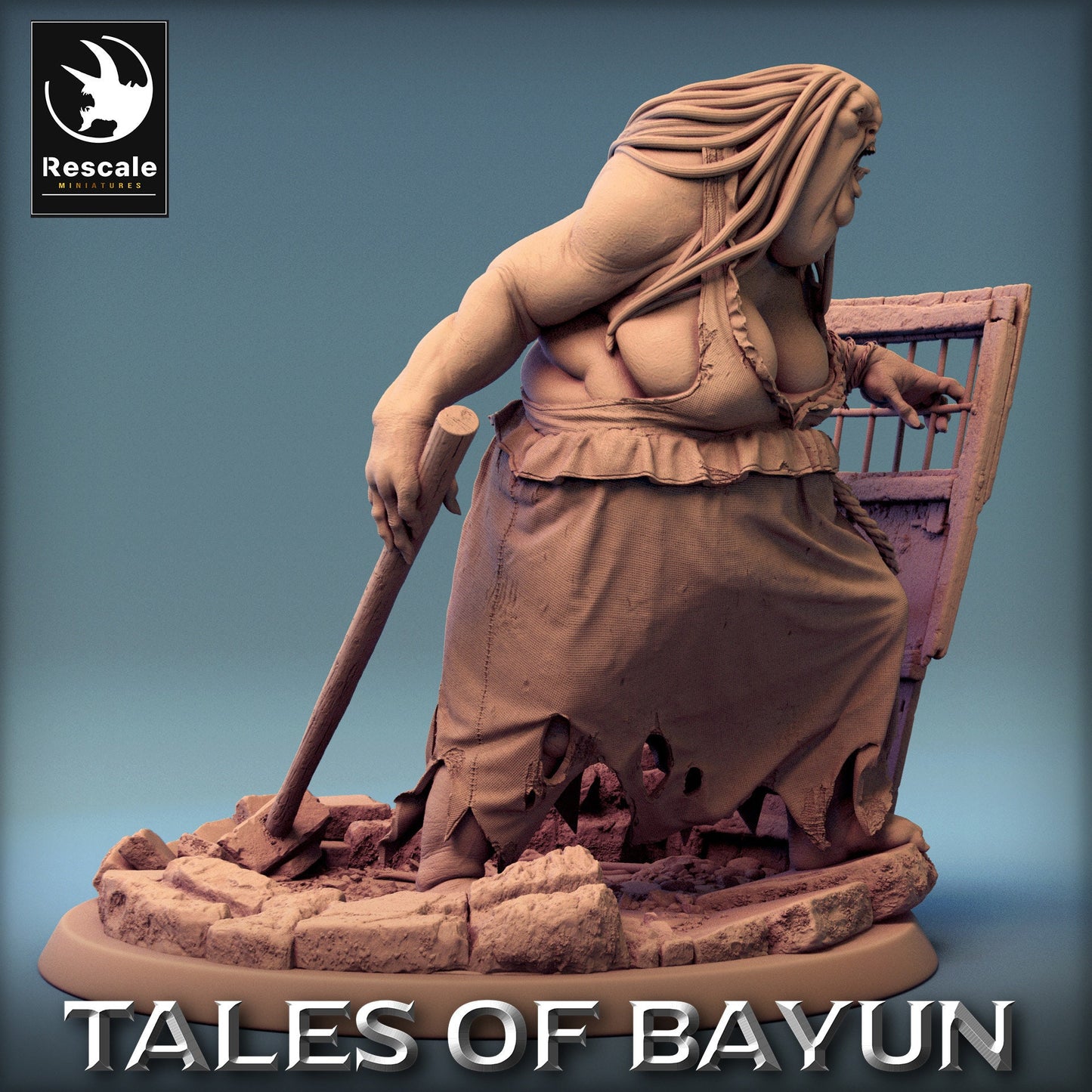 Bayun Kikimora Heavy Door | Rescale Miniatures | Compatible with D&D/AoS | Fantasy | Tabletop RPG