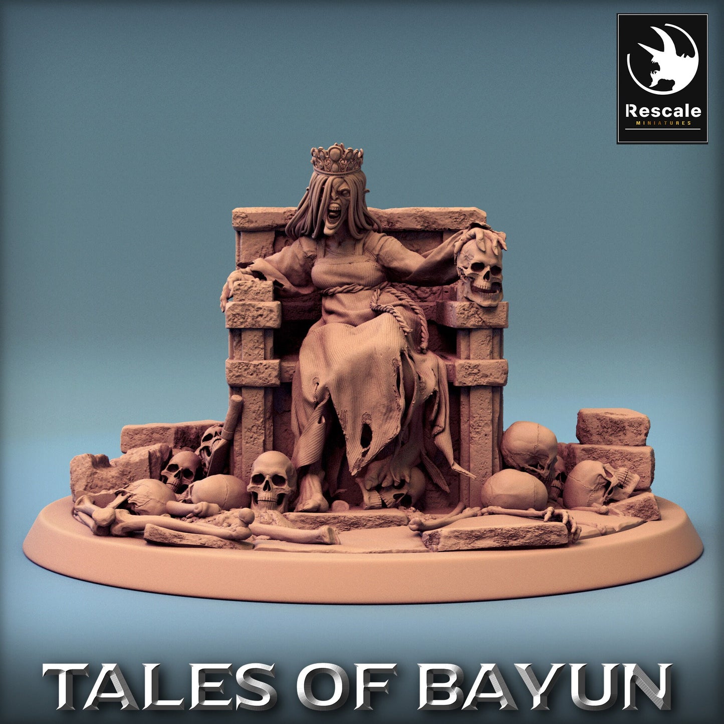 Bayun Kikimora Princess Queen | Rescale Miniatures | Compatible with D&D/AoS | Fantasy | Tabletop RPG