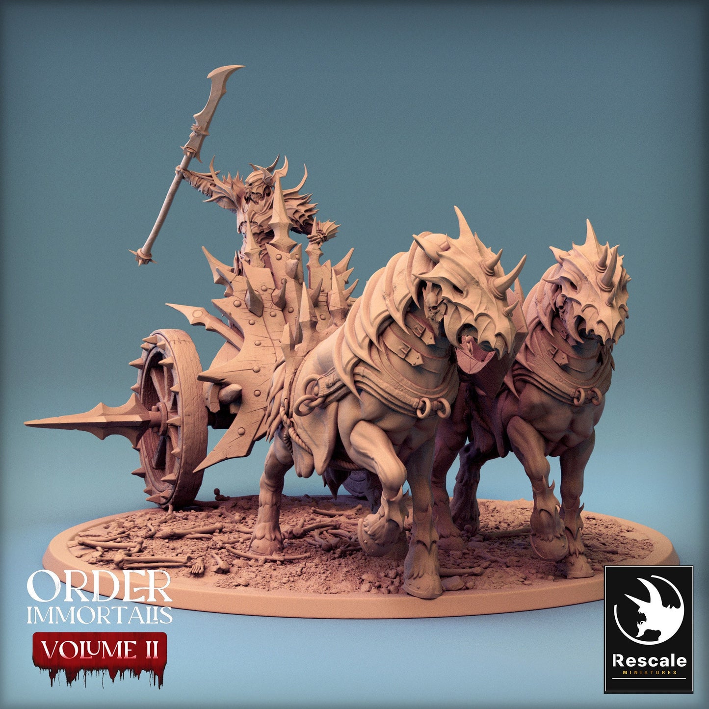 Immortalis Chariot Walk | Rescale Miniatures | Compatible with D&D/AoS | Fantasy | Tabletop RPG