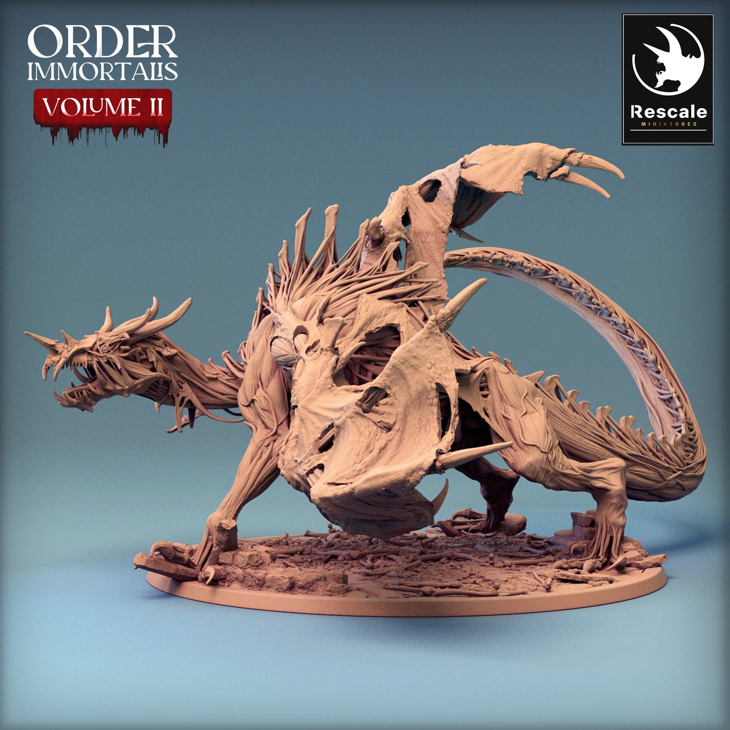 Immortalis Drake Attack | Rescale Miniatures | Compatible with D&D/AoS | Fantasy | Tabletop RPG