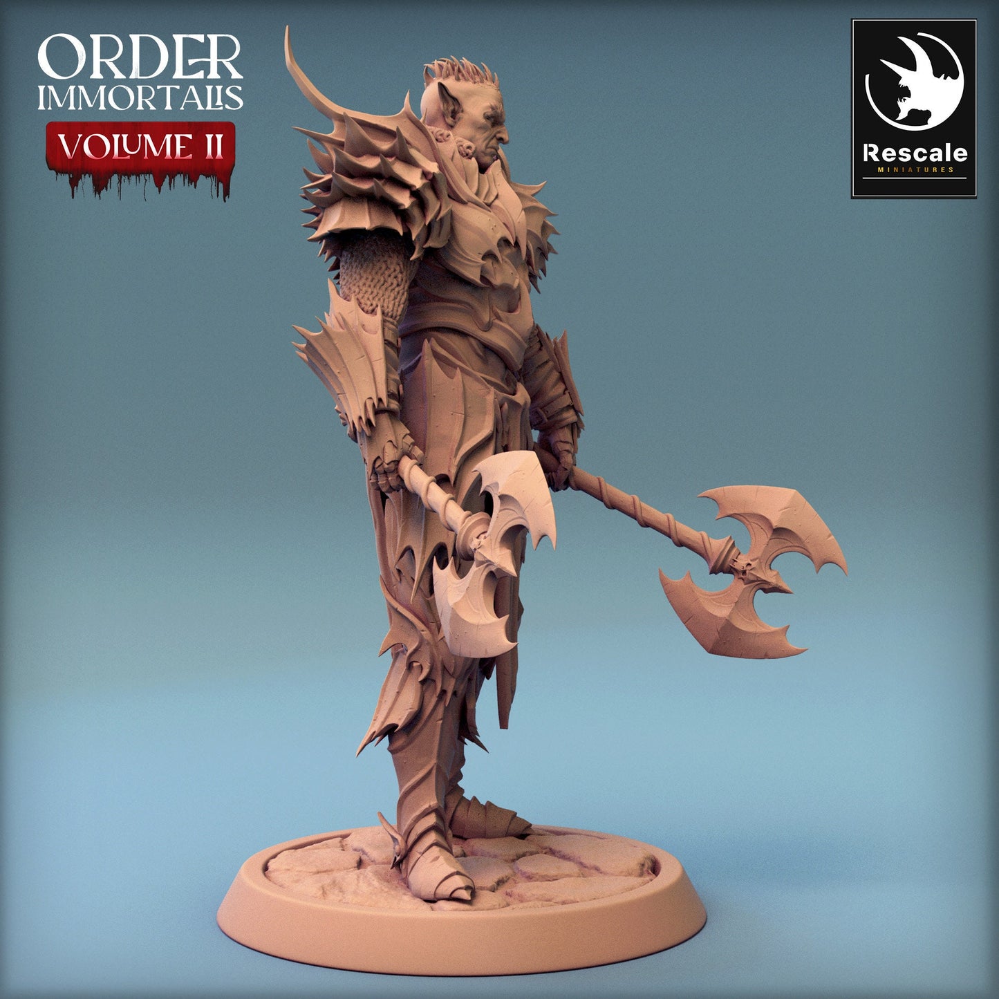 Immortalis Draven Chief | Rescale Miniatures | Compatible with D&D/AoS | Fantasy | Tabletop RPG