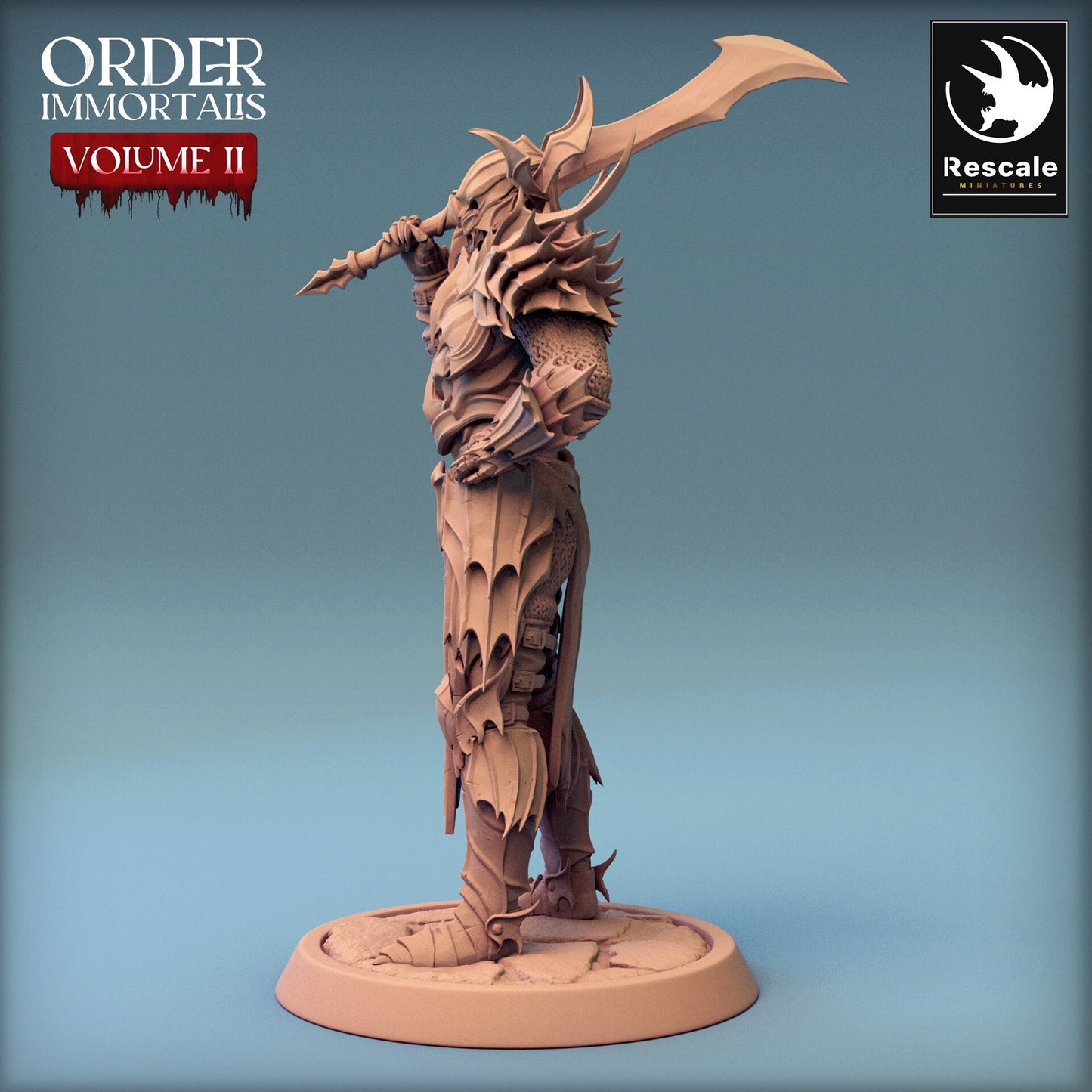 Immortalis Draven Full Armor Guard | Rescale Miniatures | Compatible with D&D/AoS | Fantasy | Tabletop RPG