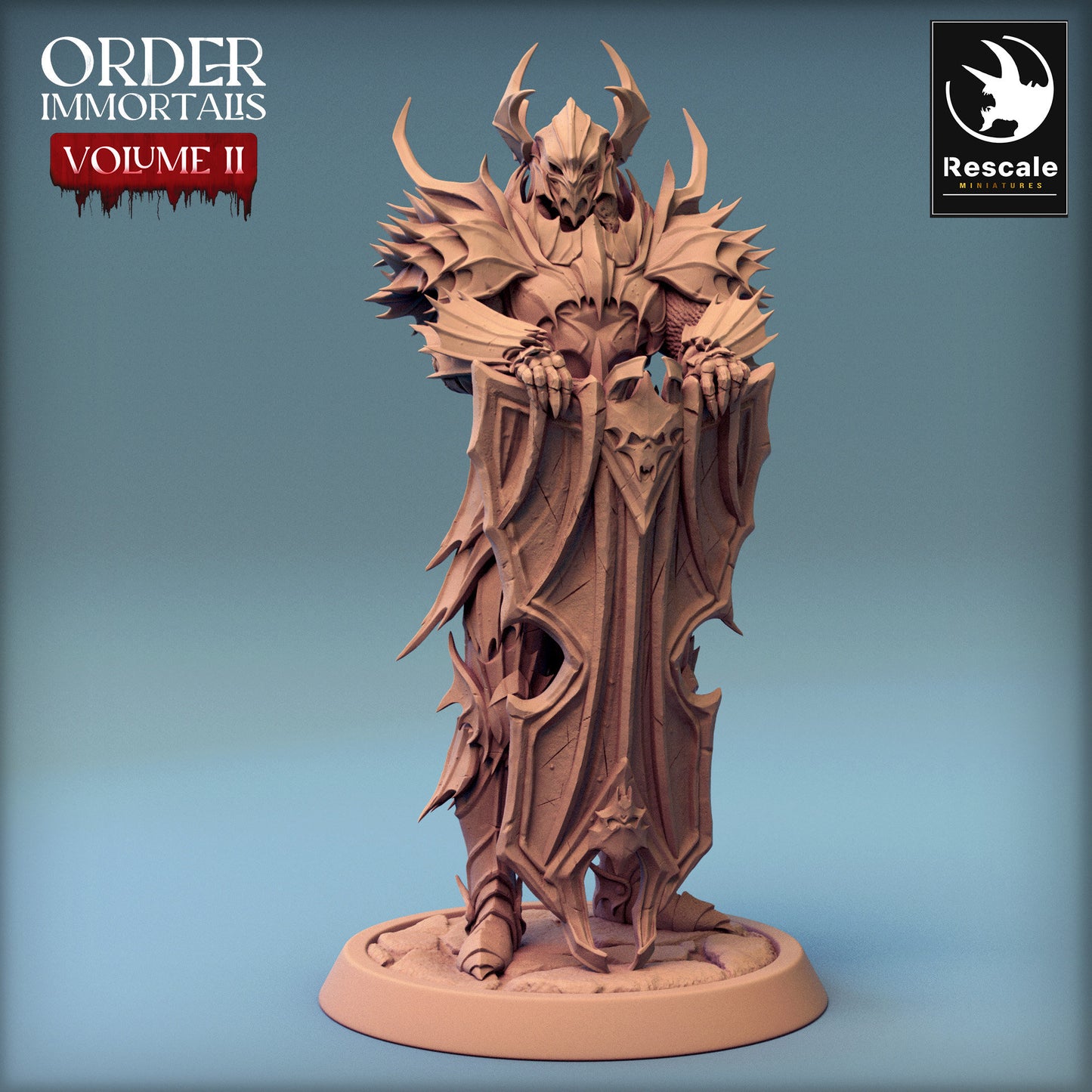 Immortalis Draven Full Armor Protector | Rescale Miniatures | Compatible with D&D/AoS | Fantasy | Tabletop RPG