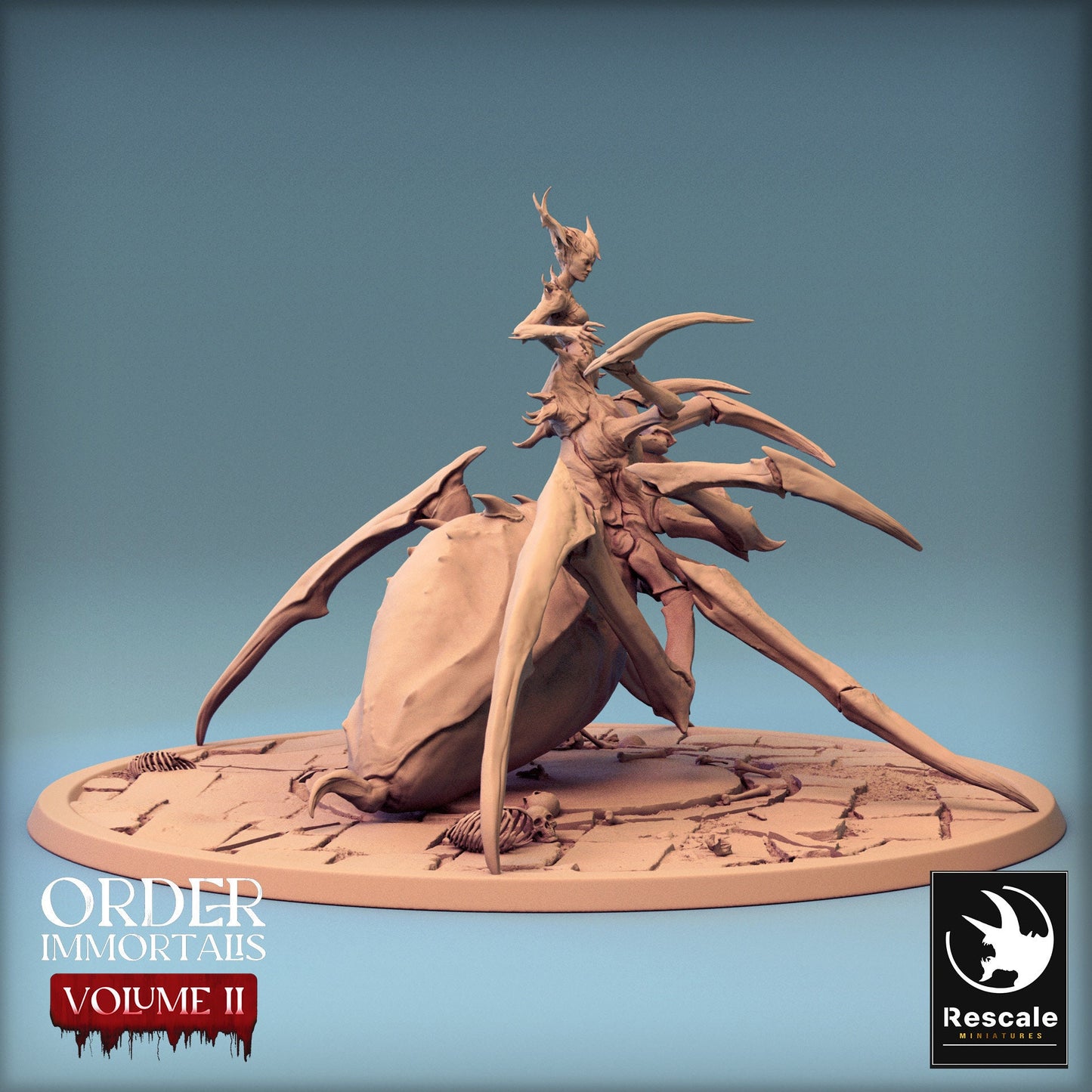 Immortalis Vampire Queen in Spider Form | Rescale Miniatures | Compatible with D&D/AoS | Fantasy | Tabletop RPG