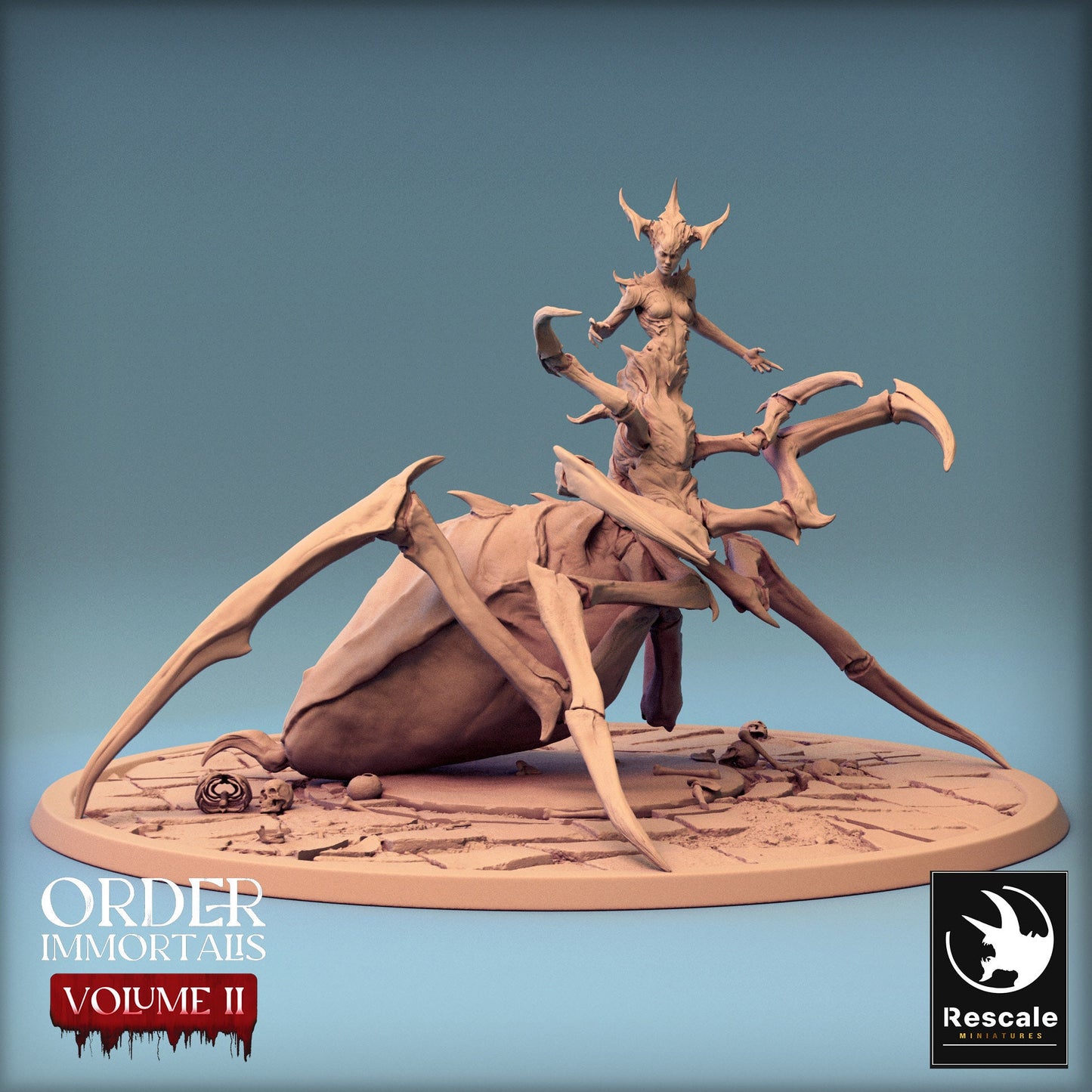 Immortalis Vampire Queen in Spider Form | Rescale Miniatures | Compatible with D&D/AoS | Fantasy | Tabletop RPG