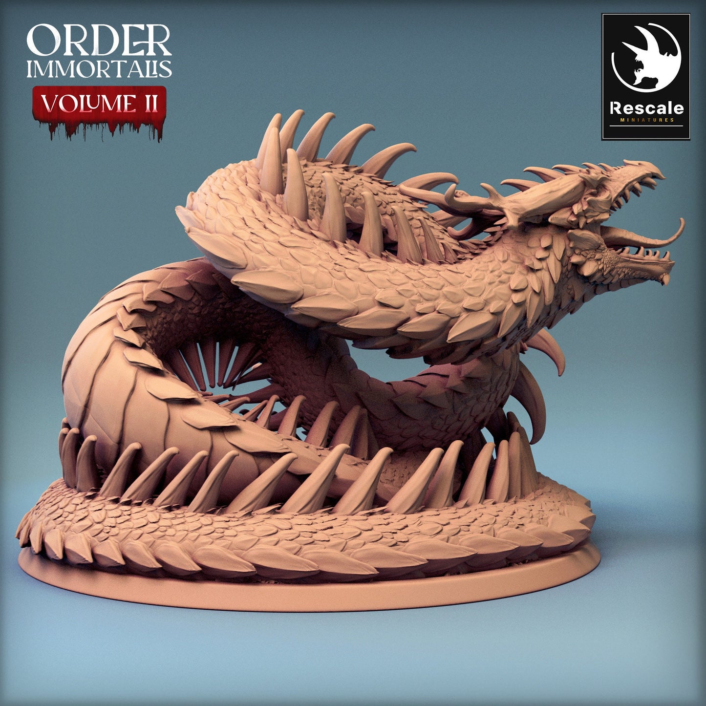 Immortalis Demon Snake | Rescale Miniatures | Compatible with D&D/AoS | Fantasy | Tabletop RPG