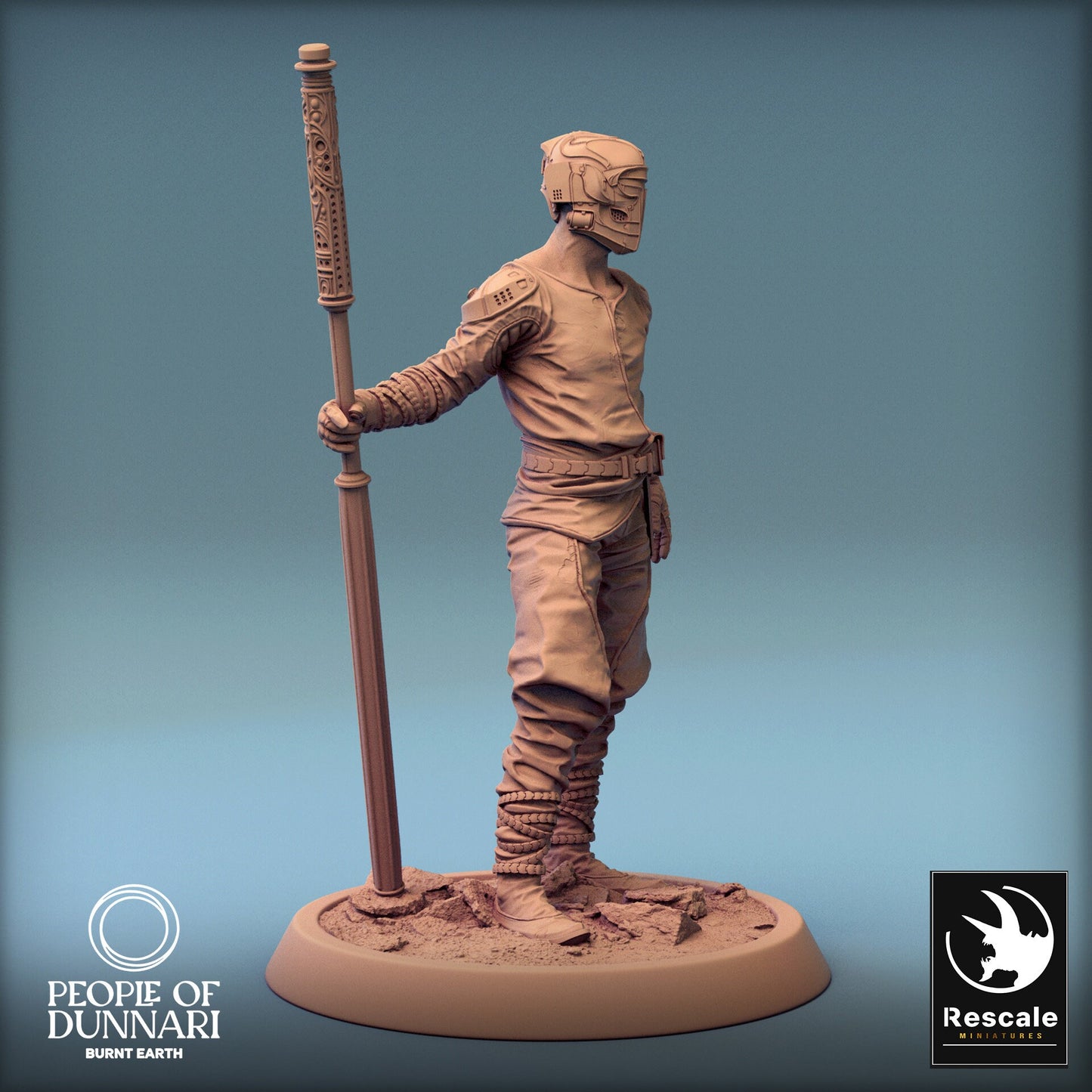 Dunnari Sandweaver Chief | Rescale Miniatures | Compatible with D&D/AoS | Fantasy | Tabletop RPG