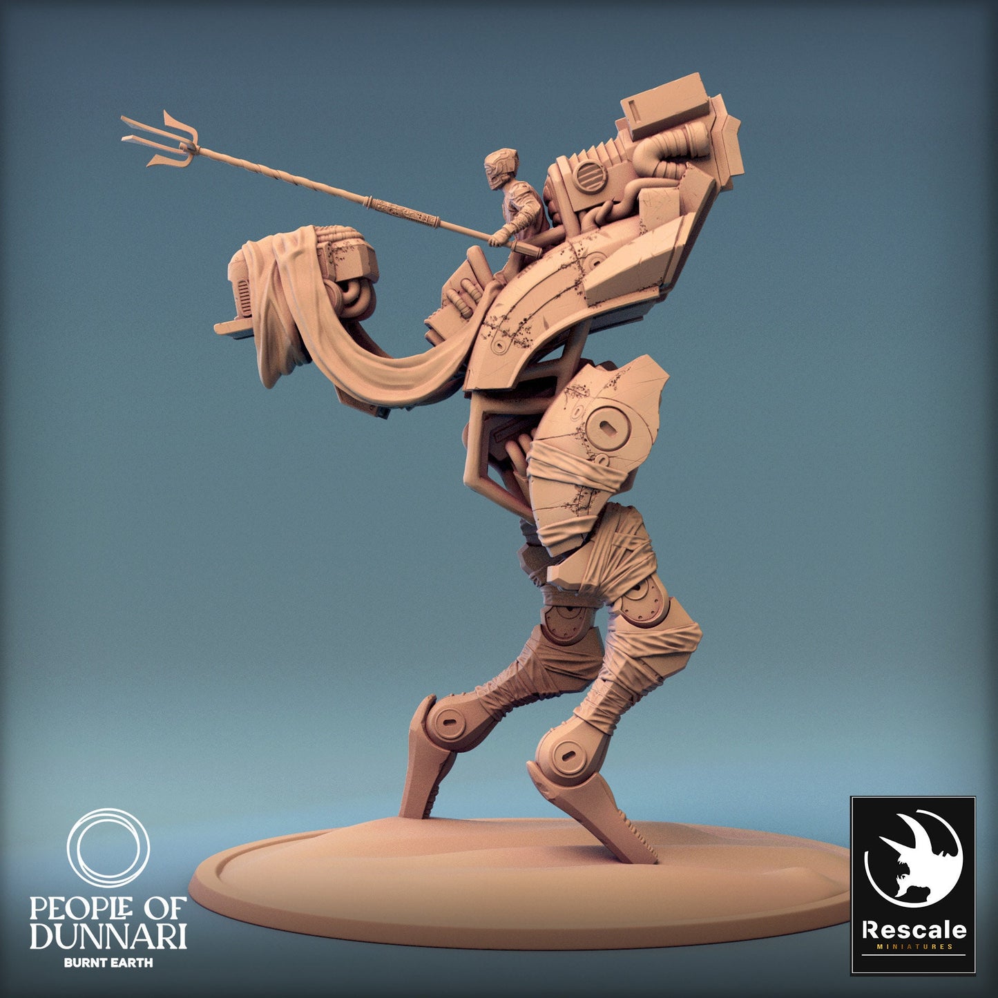Dunnari Medoka Prep Open Rider | Rescale Miniatures | Compatible with D&D/AoS | Fantasy | Tabletop RPG