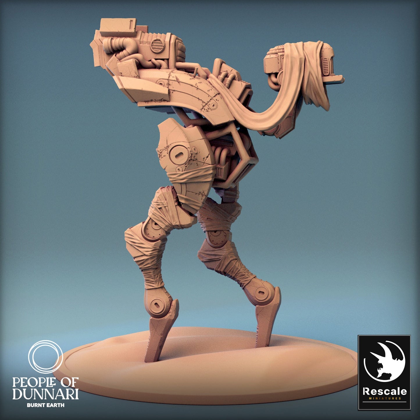 Dunnari Medoka Walk Open Saddle | Rescale Miniatures | Compatible with D&D/AoS | Fantasy | Tabletop RPG