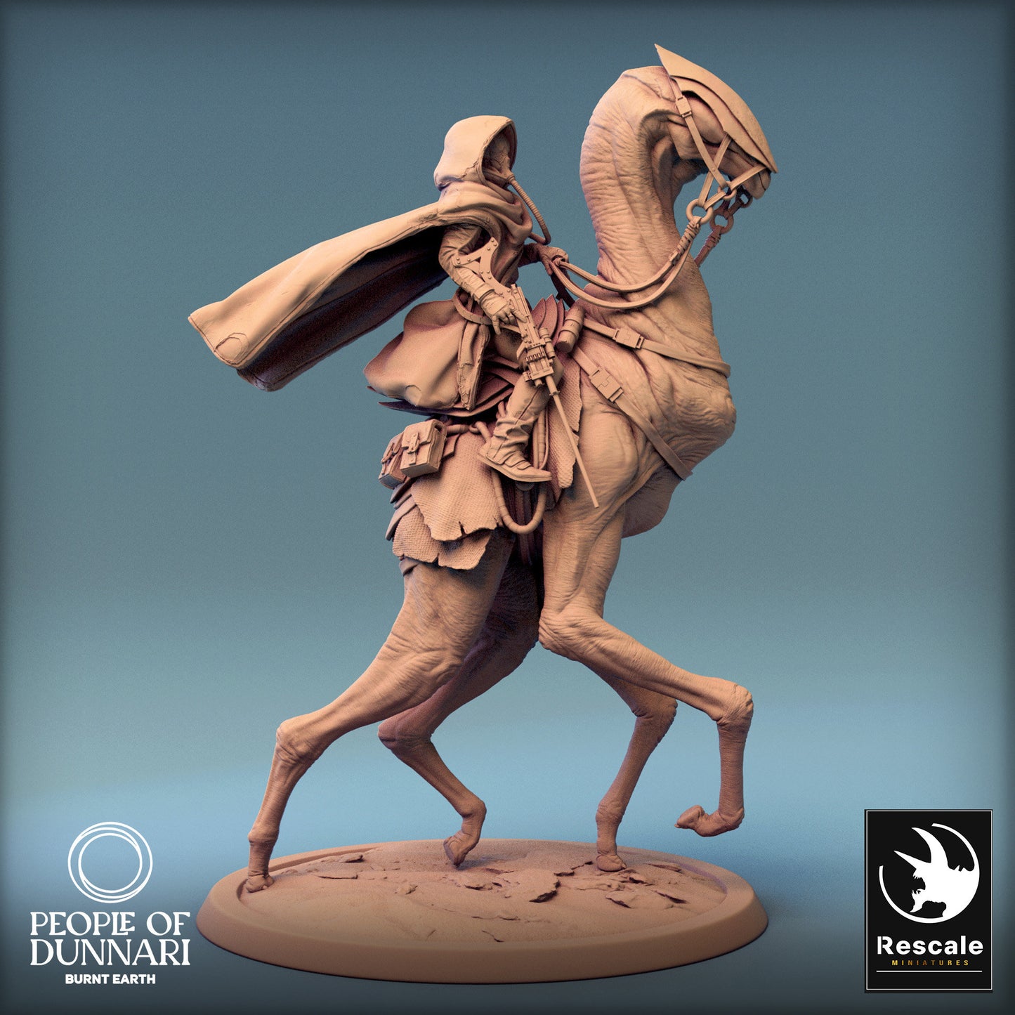 Dunnari Sand Stepper Walk Caped | Rescale Miniatures | Compatible with D&D/AoS | Fantasy | Tabletop RPG