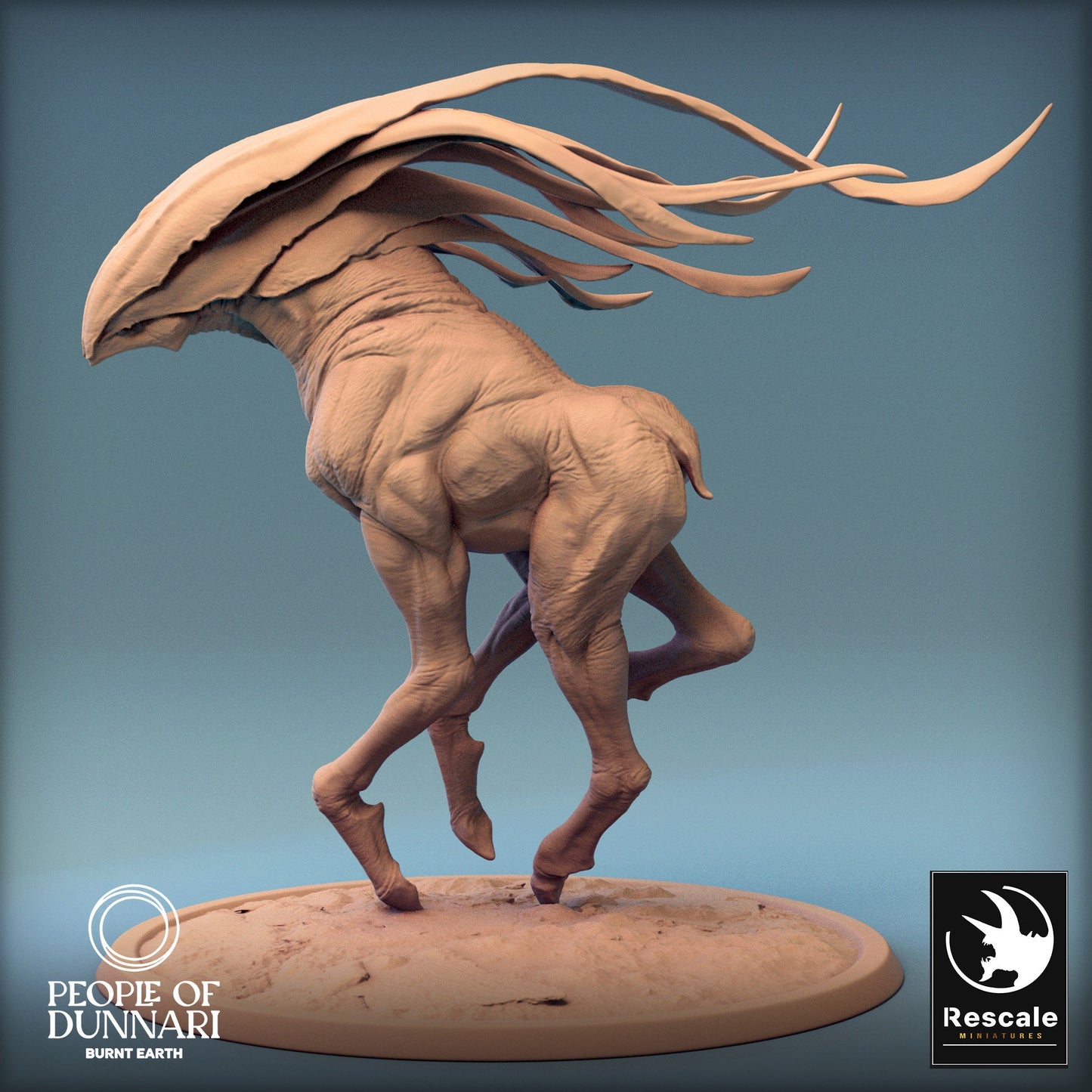 Dunnari Wind Glide Gallop Wild | Rescale Miniatures | Compatible with D&D/AoS | Fantasy | Tabletop RPG