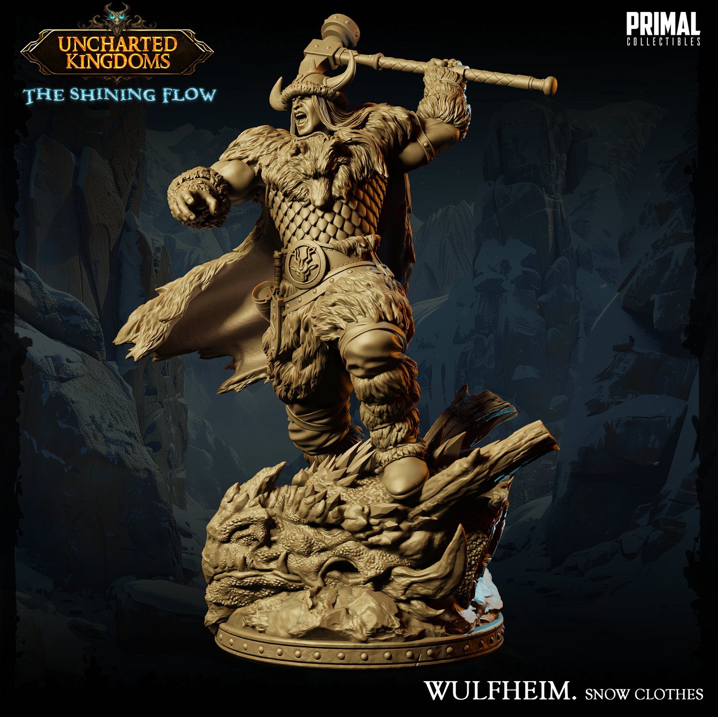 a statue of a man with a sword on top of a mountain