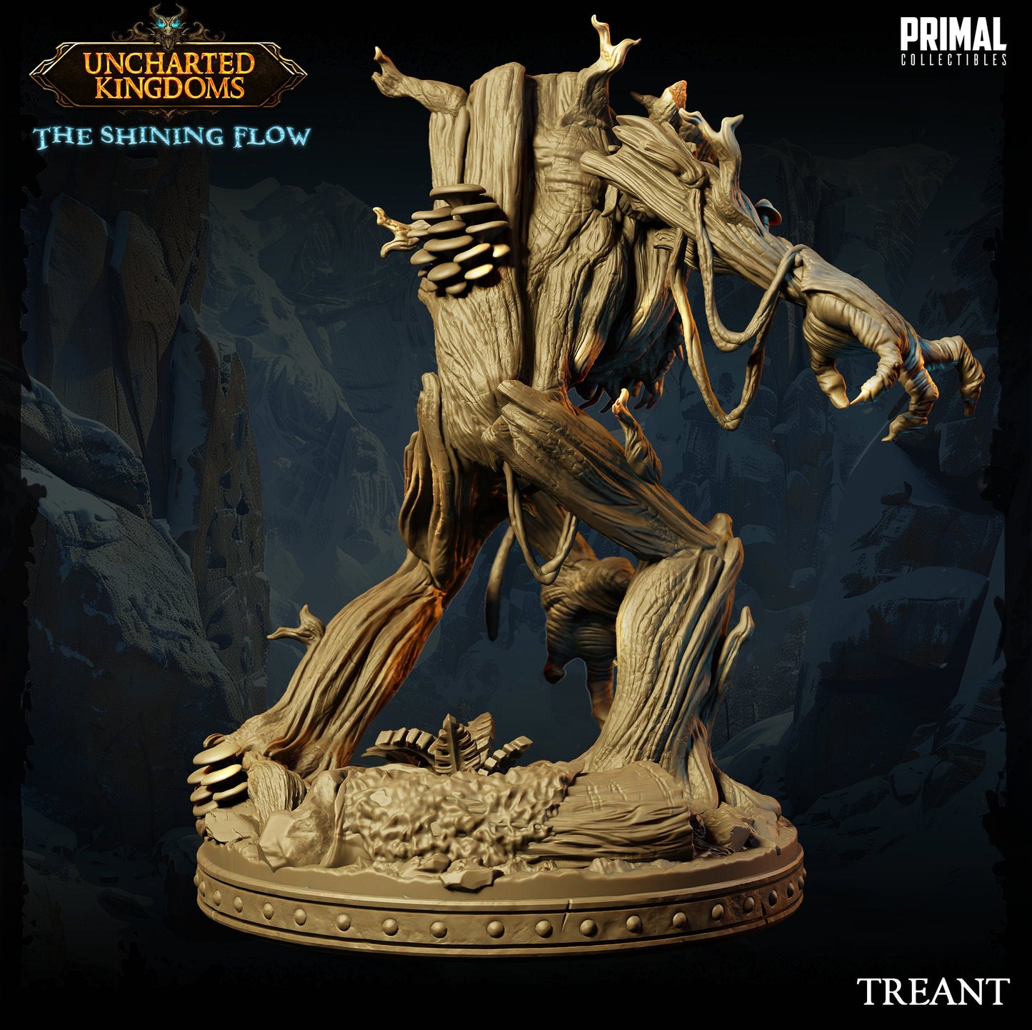 a statue of a creature with arms outstretched