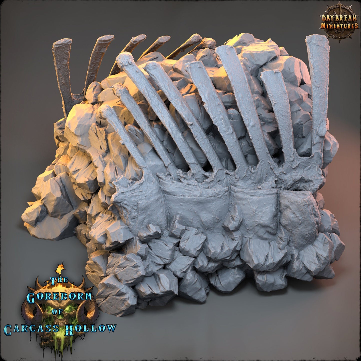 Bone Grotto Scenery | DayBreak Miniatures | Compatible with D&D/AOS | Fantasy | Tabletop