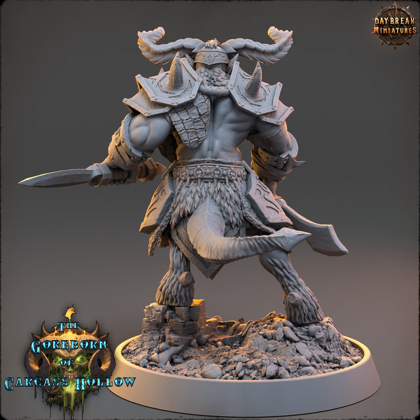 Goreborn Rogue Krythar Maelkor | DayBreak Miniatures | Compatible with D&D/AOS | Fantasy | Tabletop