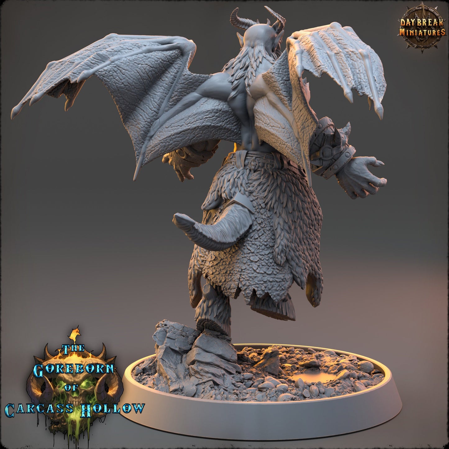 Goreborn Summoner Vexar Jorath | DayBreak Miniatures | Compatible with D&D/AOS | Fantasy | Tabletop