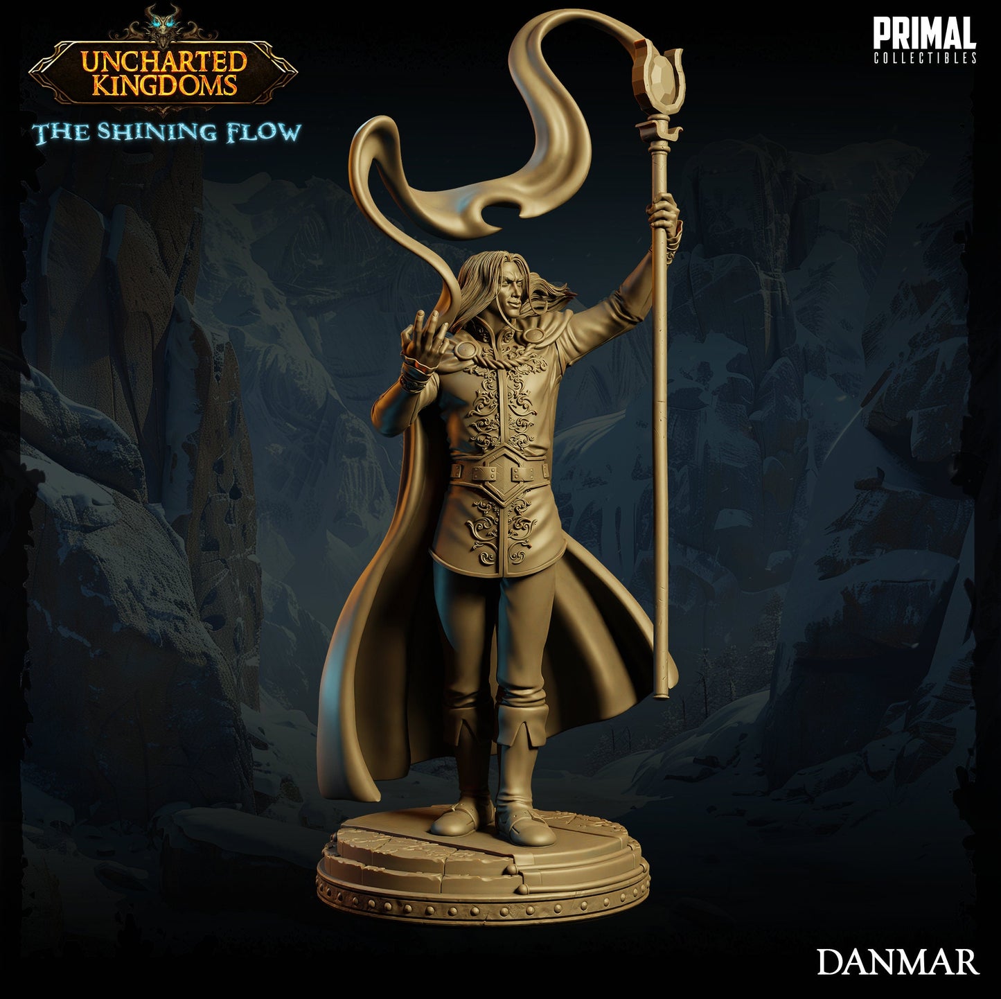 Wizard Danmar | Primal Collectibles | Compatible with D&D/AoS | Fantasy