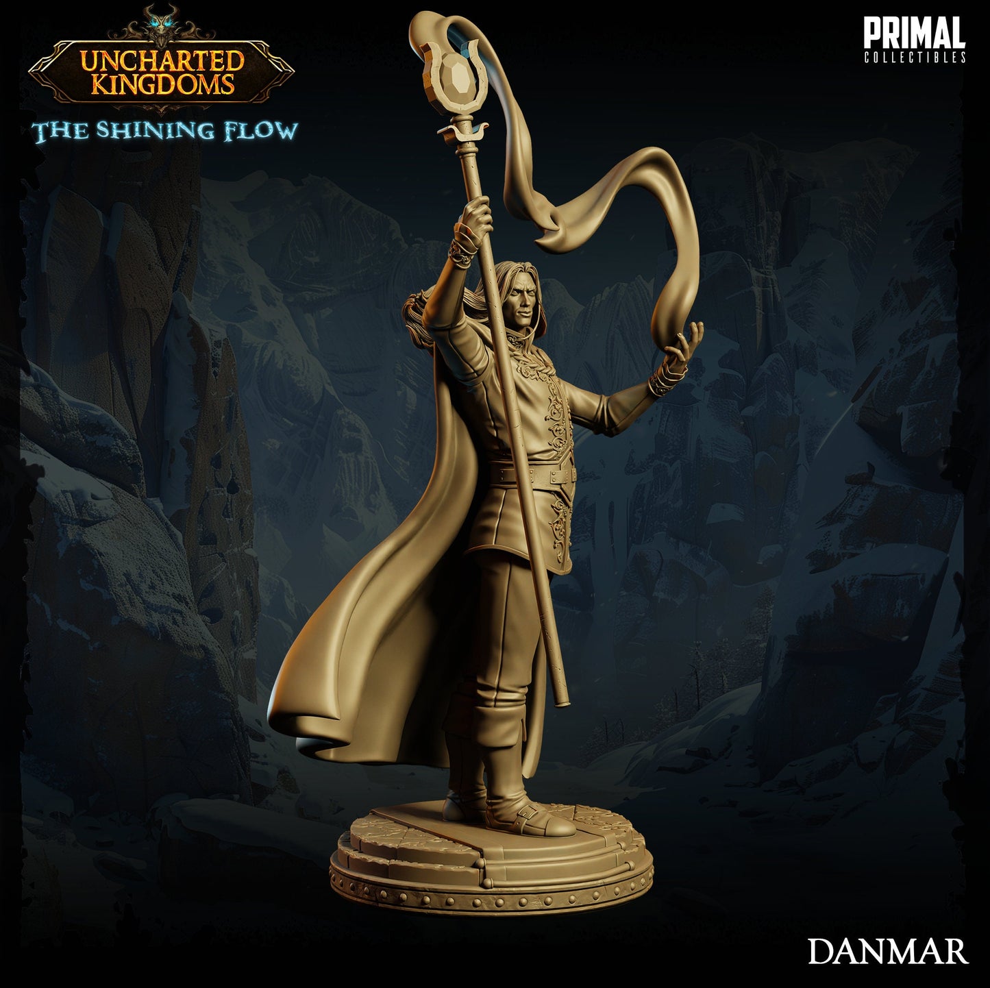 Wizard Danmar | Primal Collectibles | Compatible with D&D/AoS | Fantasy