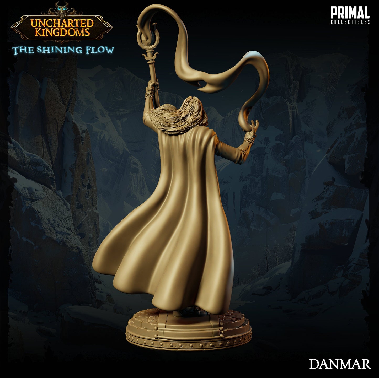 Wizard Danmar | Primal Collectibles | Compatible with D&D/AoS | Fantasy