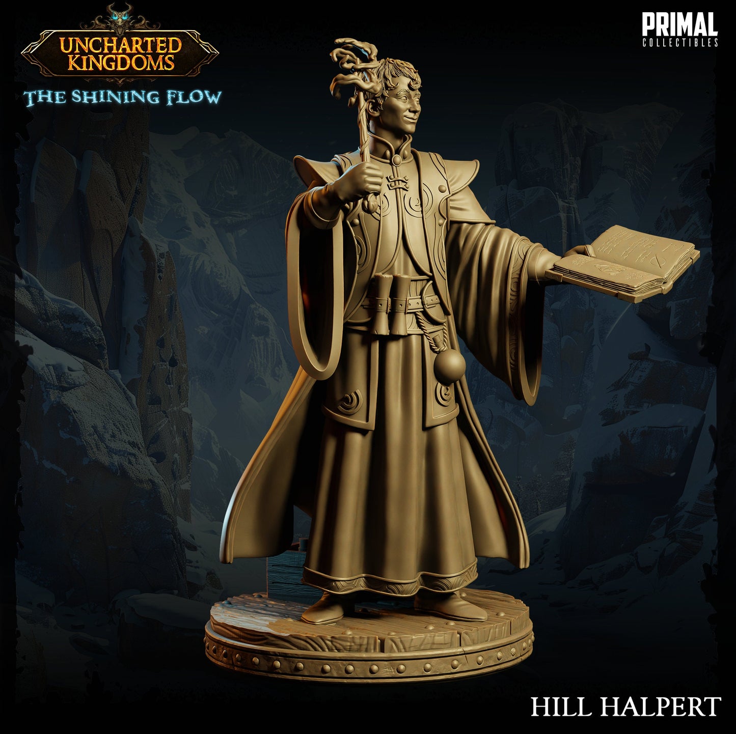 Wizard Hill Halpert | Primal Collectibles | Compatible with D&D/AoS | Fantasy