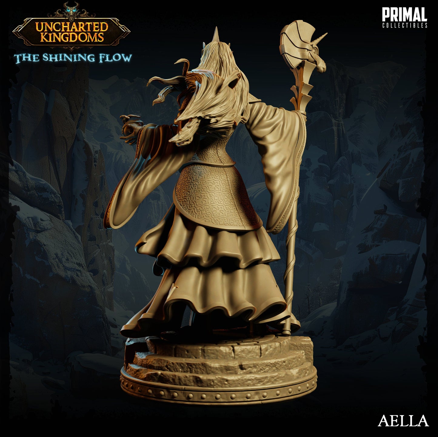 Female Mage Queen Aella | Primal Collectibles | Compatible with D&D/AoS | Fantasy
