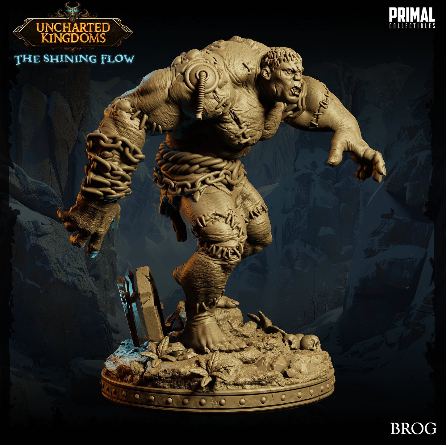 Golem Brute Brog | Primal Collectibles | Compatible with D&D/AoS | Fantasy