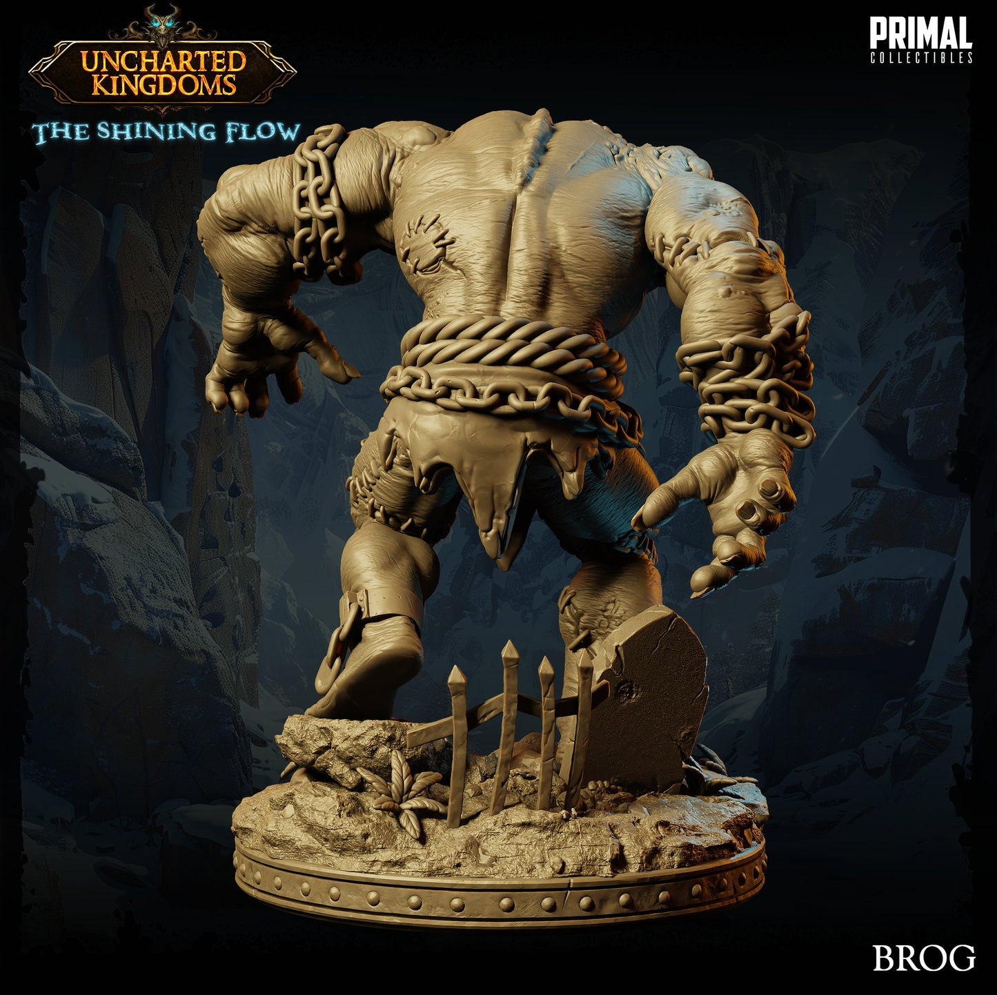 Golem Brute Brog | Primal Collectibles | Compatible with D&D/AoS | Fantasy