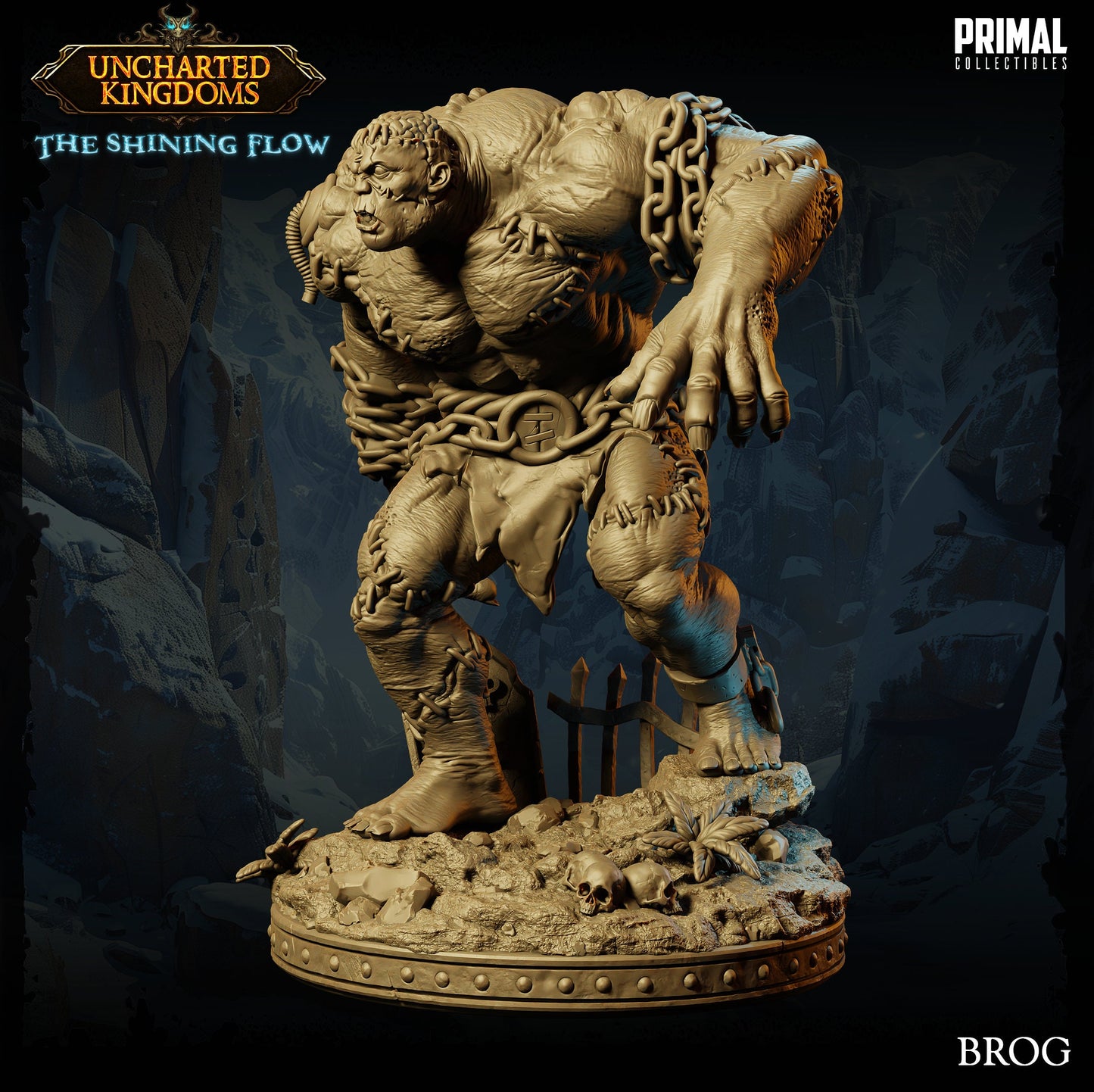 Golem Brute Brog | Primal Collectibles | Compatible with D&D/AoS | Fantasy