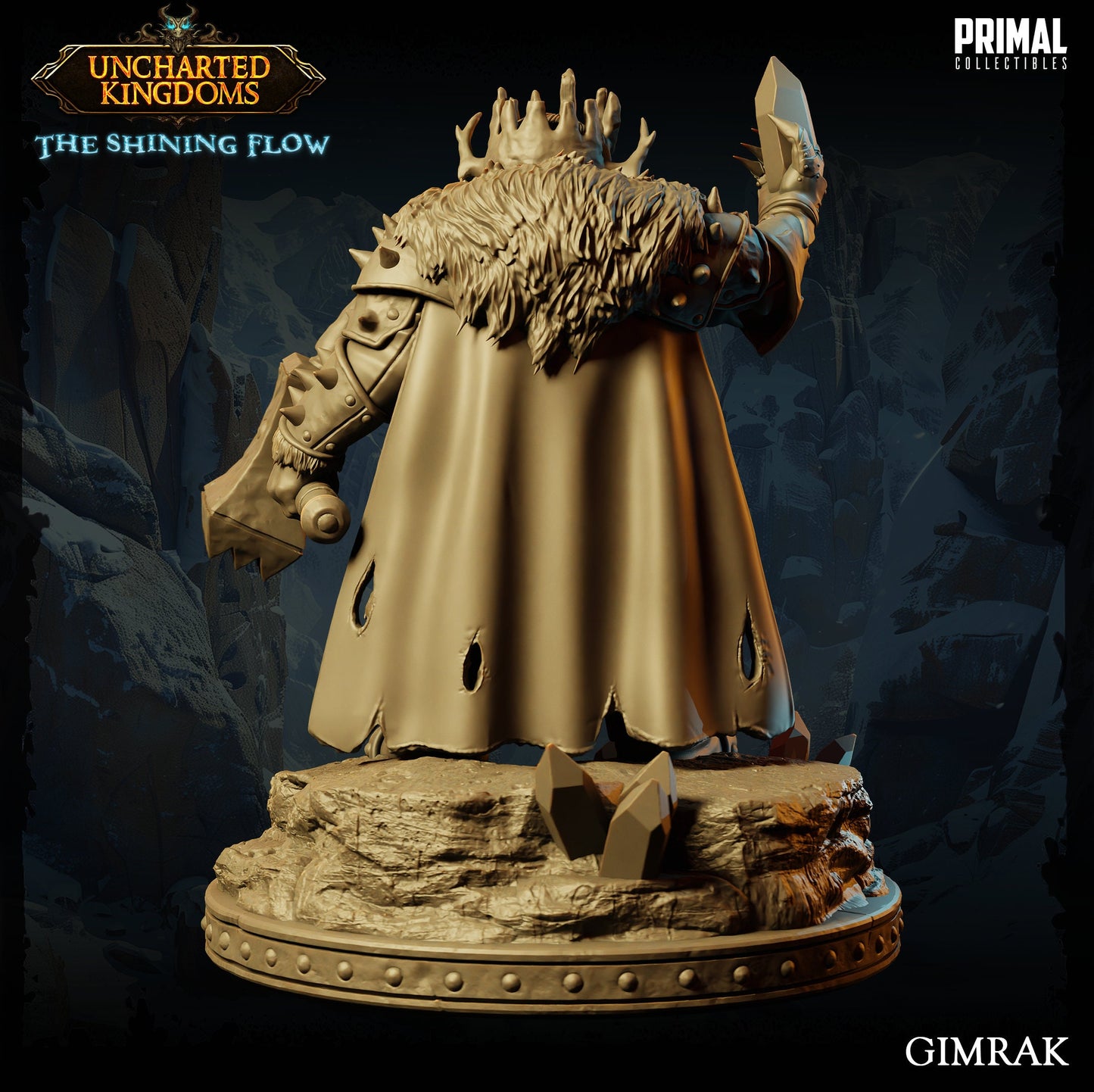 Dwarf King Gimrak | Primal Collectibles | Compatible with D&D/AoS | Fantasy