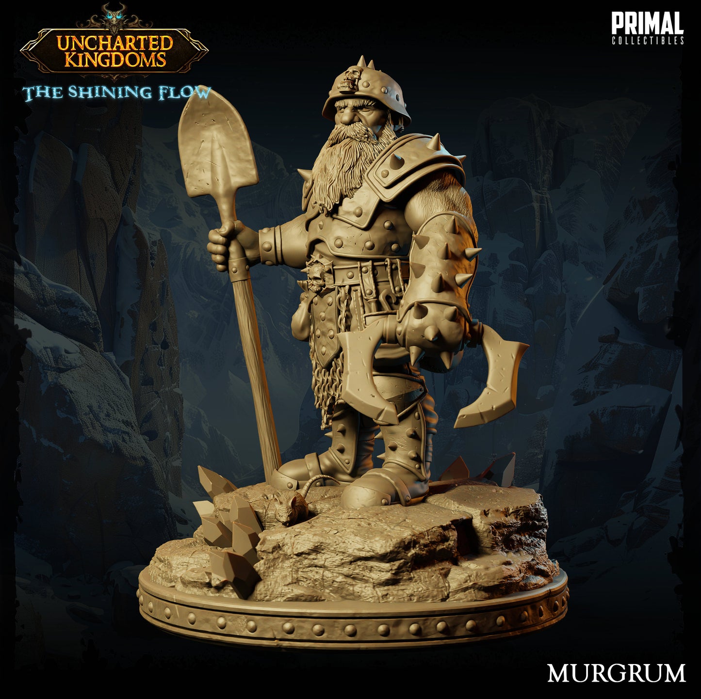 Dwarf Miner Murgrum | Primal Collectibles | Compatible with D&D/AoS | Fantasy