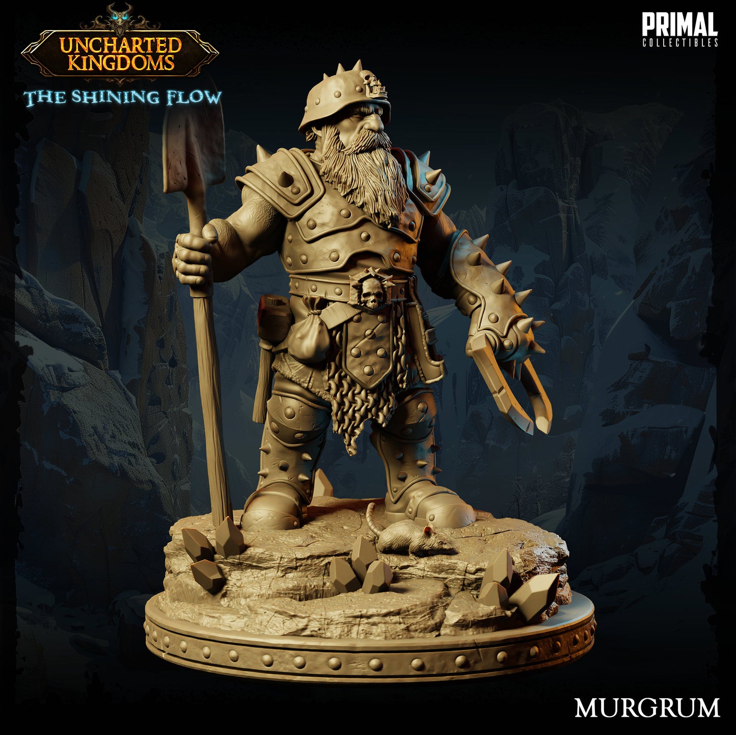 Dwarf Miner Murgrum | Primal Collectibles | Compatible with D&D/AoS | Fantasy