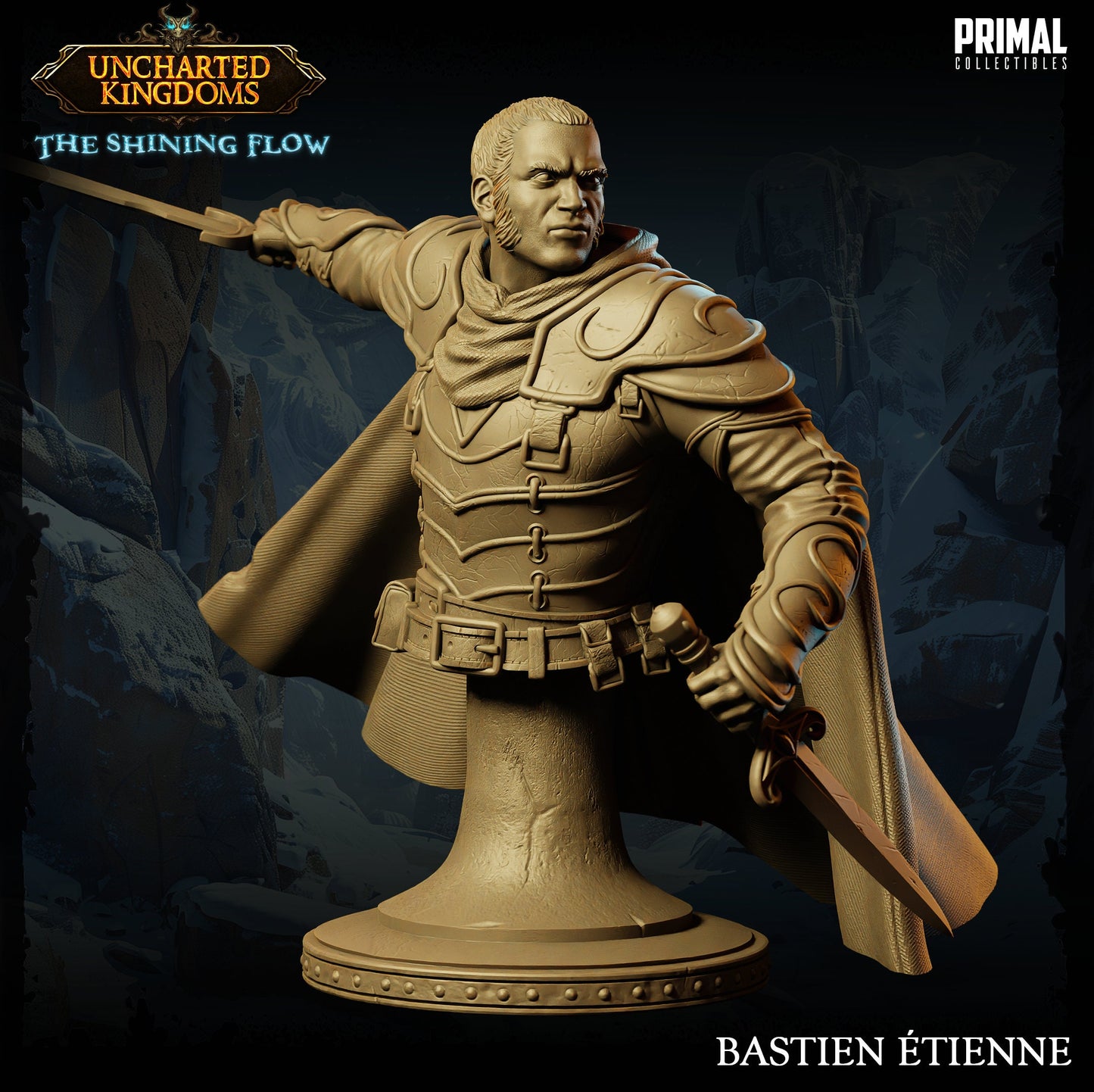 Human Assassin Bastien Bust | Primal Collectibles | Compatible with D&D/AoS | Fantasy