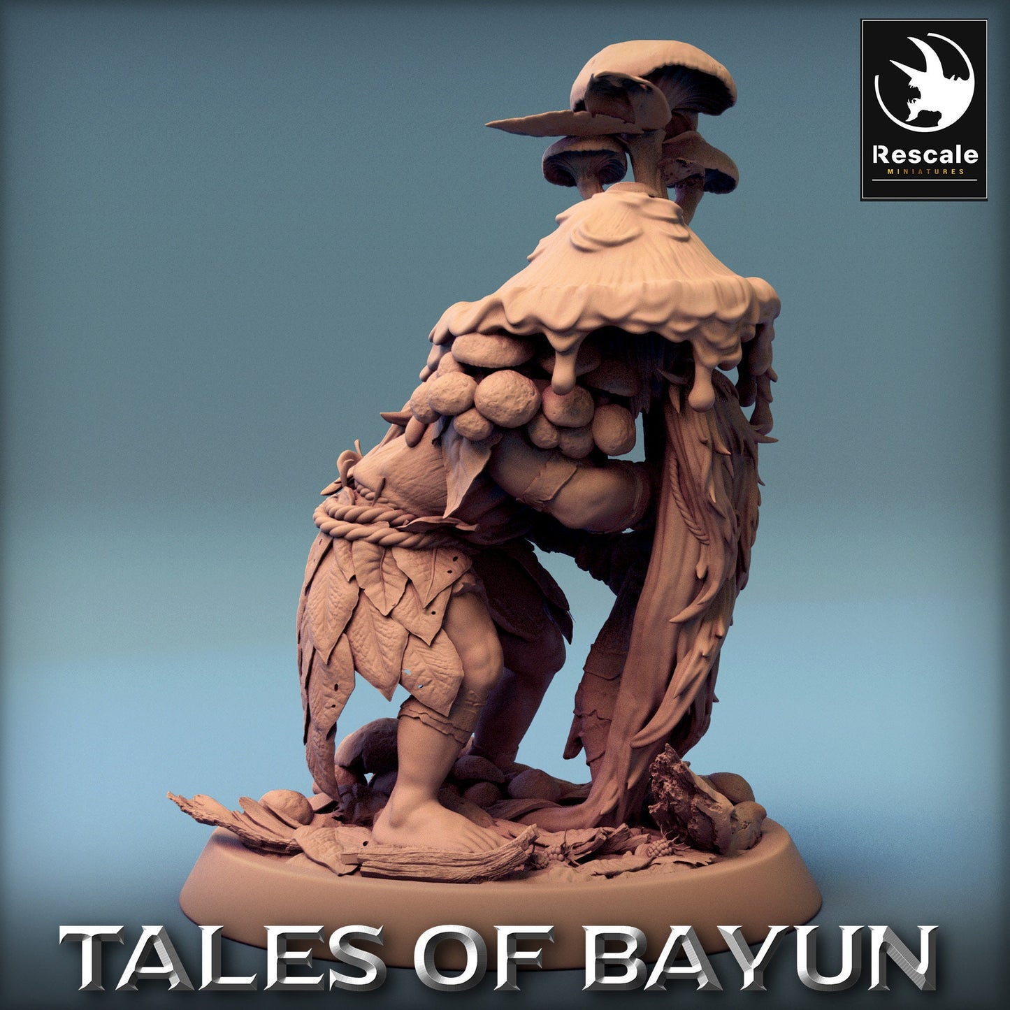 Bayun Druid Mushroom Hat Stand | Rescale Miniatures | Compatible with D&D/AoS | Fantasy | Tabletop RPG