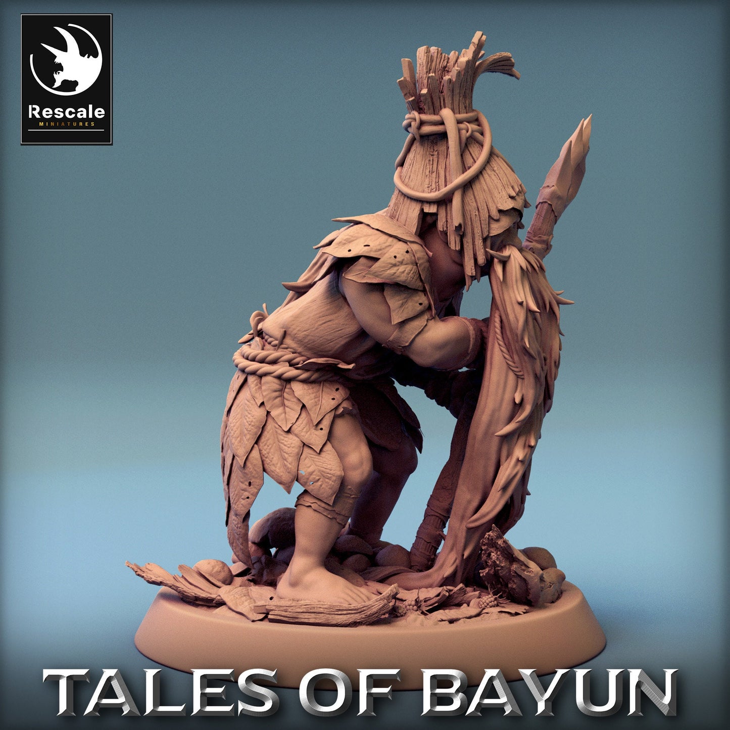 Bayun Druid Stand | Rescale Miniatures | Compatible with D&D/AoS | Fantasy | Tabletop RPG