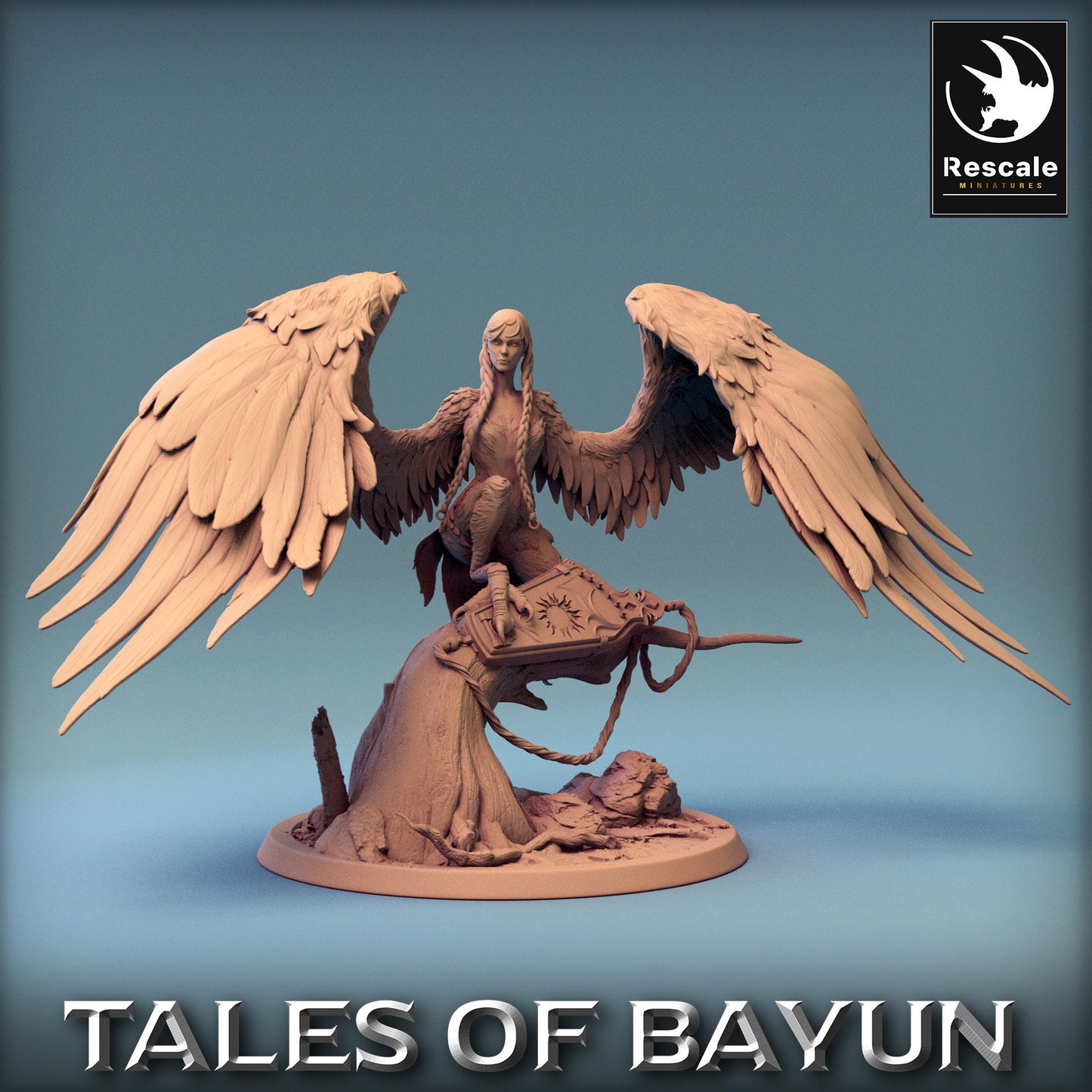 Bayun Harpie Pose | Rescale Miniatures | Compatible with D&D/AoS | Fantasy | Tabletop RPG
