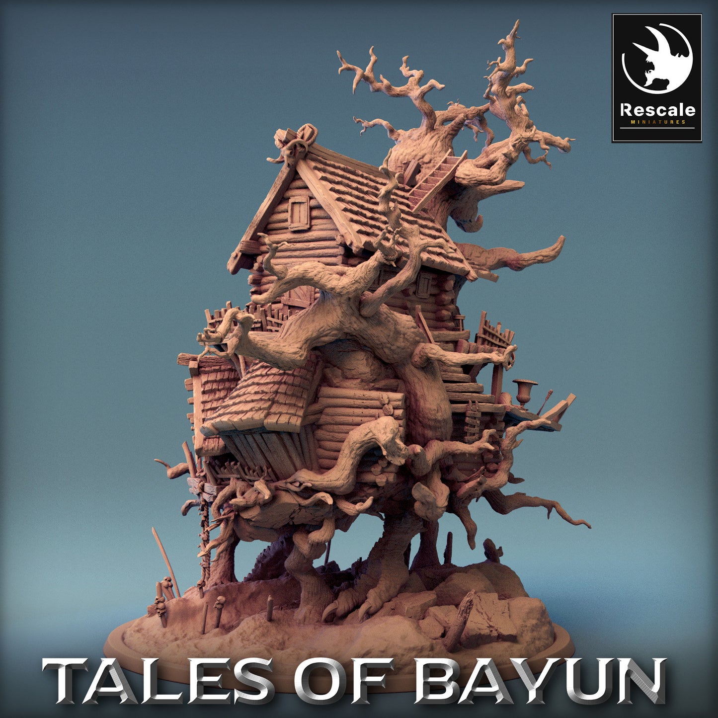 Bayun Isba Demon House Mini | Rescale Miniatures | Compatible with D&D/AoS | Fantasy | Tabletop RPG
