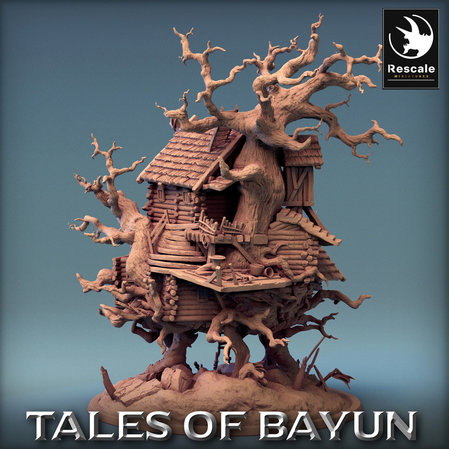 Bayun Isba Demon House Mini | Rescale Miniatures | Compatible with D&D/AoS | Fantasy | Tabletop RPG