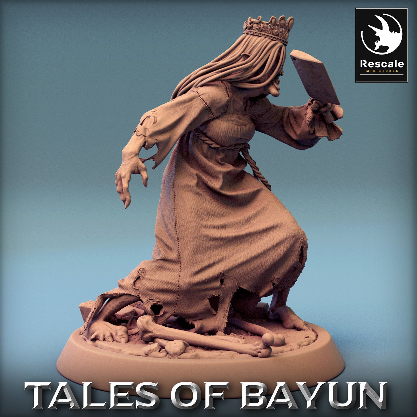 Bayun Kikimora Princess Guard | Rescale Miniatures | Compatible with D&D/AoS | Fantasy | Tabletop RPG