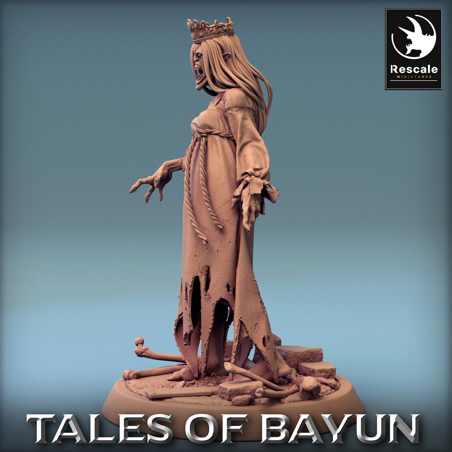 Bayun Kikimora Princess Idle | Rescale Miniatures | Compatible with D&D/AoS | Fantasy | Tabletop RPG