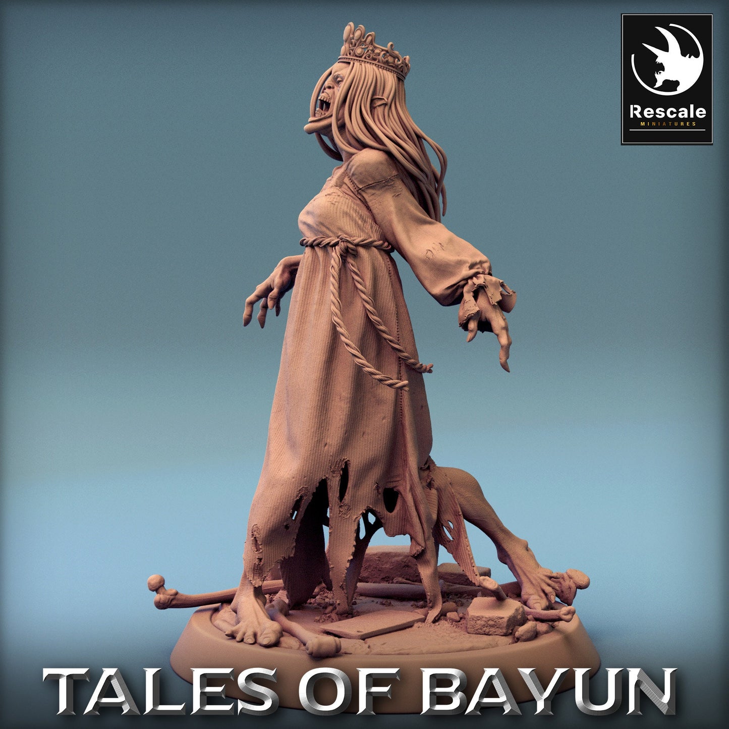 Bayun Kikimora Princess Walk | Rescale Miniatures | Compatible with D&D/AoS | Fantasy | Tabletop RPG