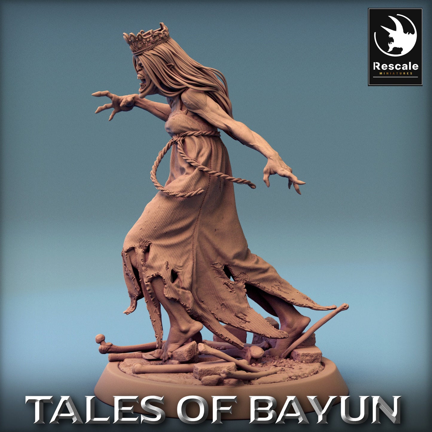 Bayun Kikimora Princess Run | Rescale Miniatures | Compatible with D&D/AoS | Fantasy | Tabletop RPG