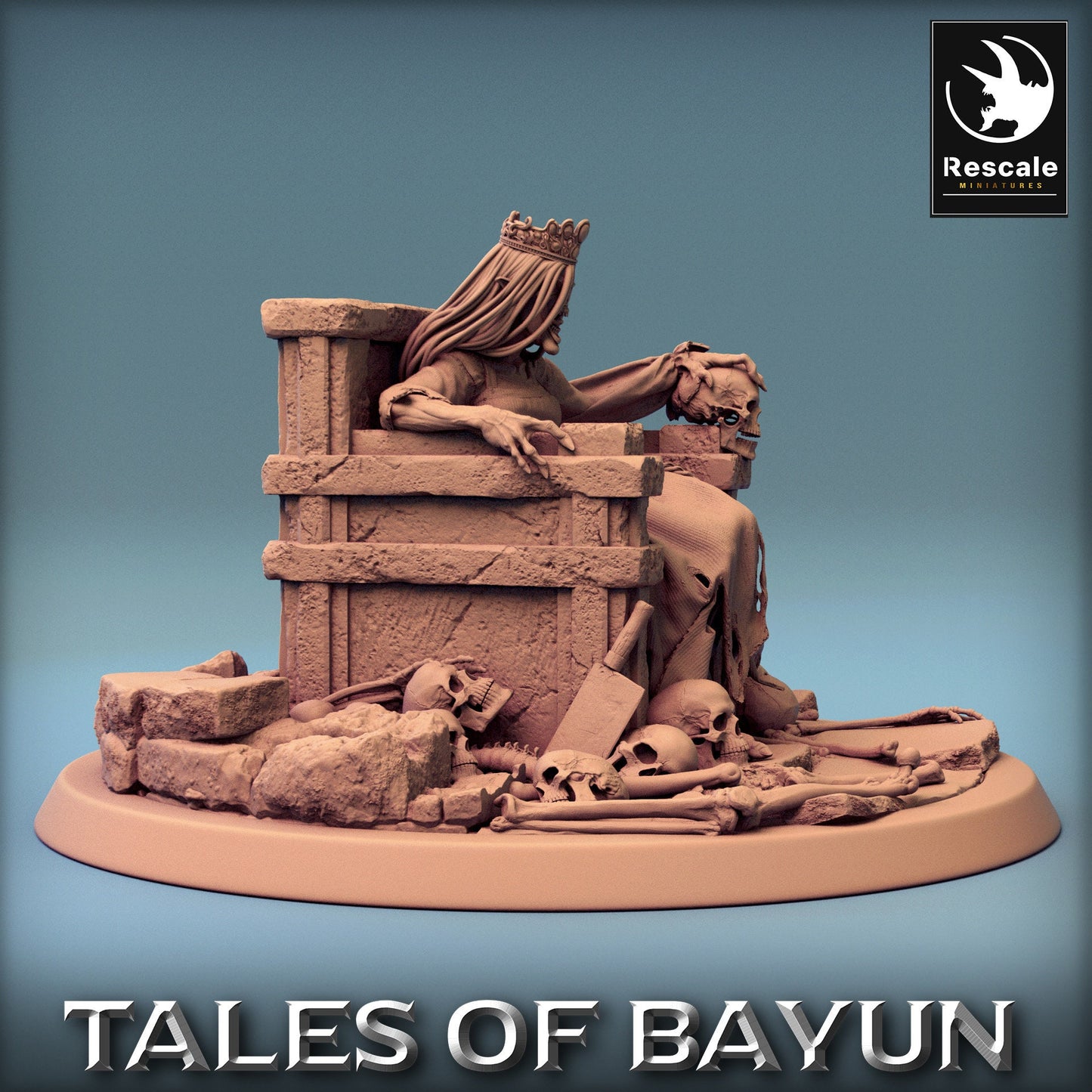 Bayun Kikimora Princess Queen | Rescale Miniatures | Compatible with D&D/AoS | Fantasy | Tabletop RPG