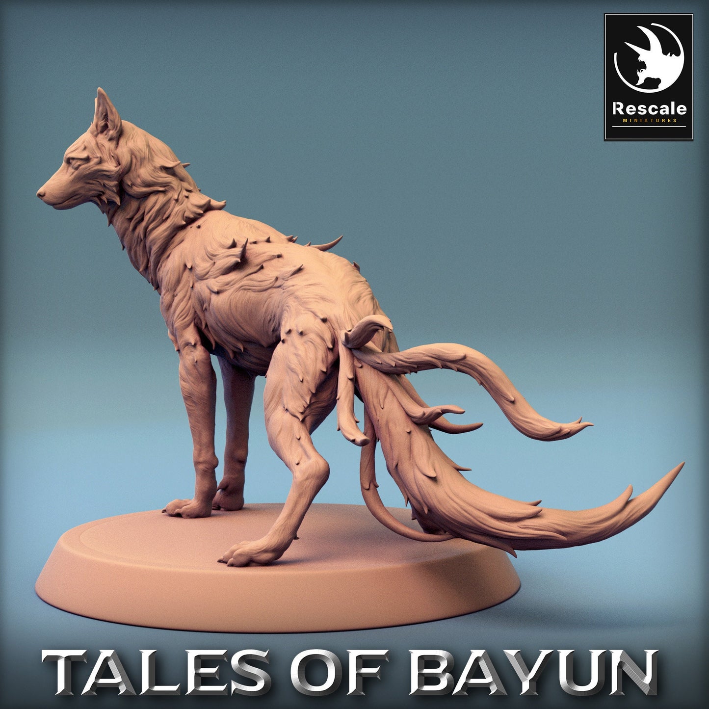 Bayun Wolf | Rescale Miniatures | Compatible with D&D/AoS | Fantasy | Tabletop RPG