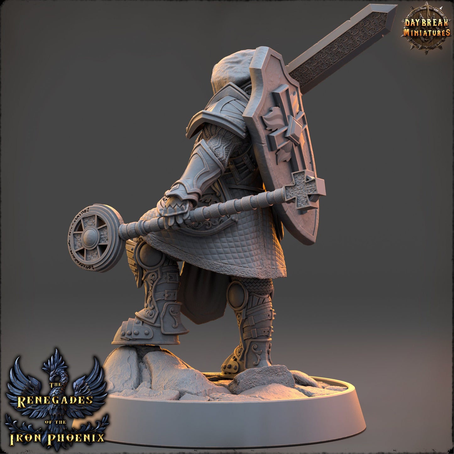 Female Battle Mage Elodie | DayBreak Miniatures | Compatible with D&D/AOS | Fantasy | Tabletop