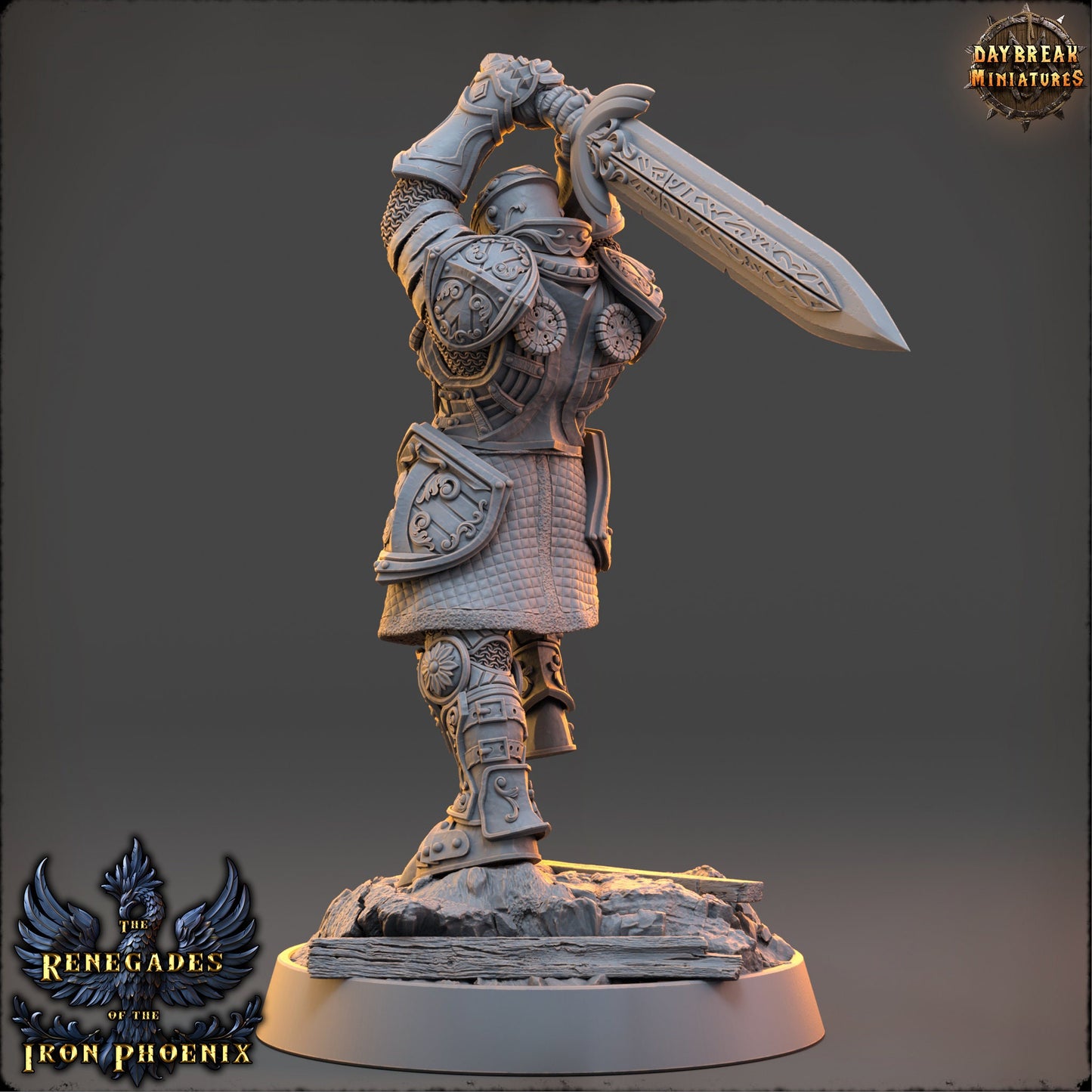 Knight Ghislaine | DayBreak Miniatures | Compatible with D&D/AOS | Fantasy | Tabletop