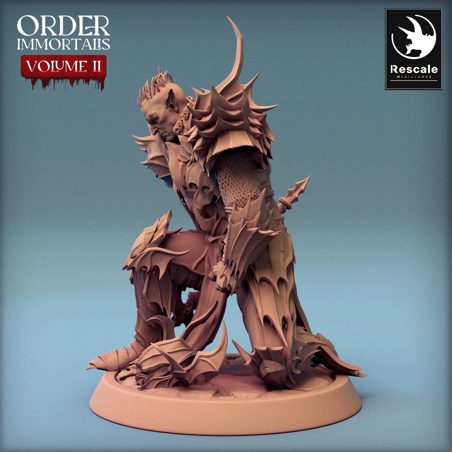 Immortalis Draven Servitor with Axe | Rescale Miniatures | Compatible with D&D/AoS | Fantasy | Tabletop RPG