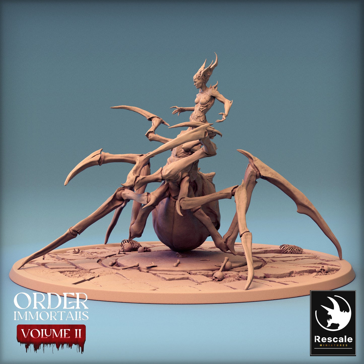 Immortalis Vampire Queen in Spider Form | Rescale Miniatures | Compatible with D&D/AoS | Fantasy | Tabletop RPG